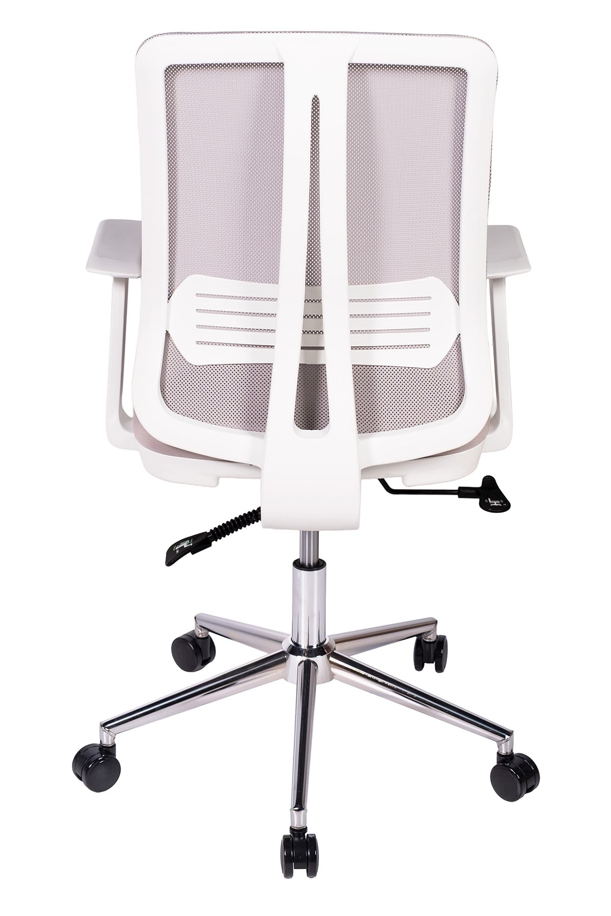 Ofisbazaar UP Beyaz Fileli Çalışma Koltuğu | Ergonomik Şef ve Toplantı Koltuğu Gri 