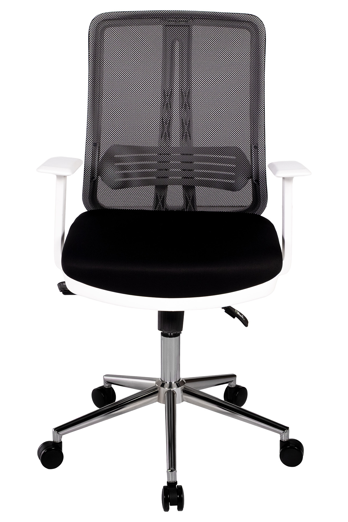 Ofisbazaar UP Beyaz Fileli Çalışma Koltuğu | Ergonomik Şef ve Toplantı Koltuğu Siyah Fileli