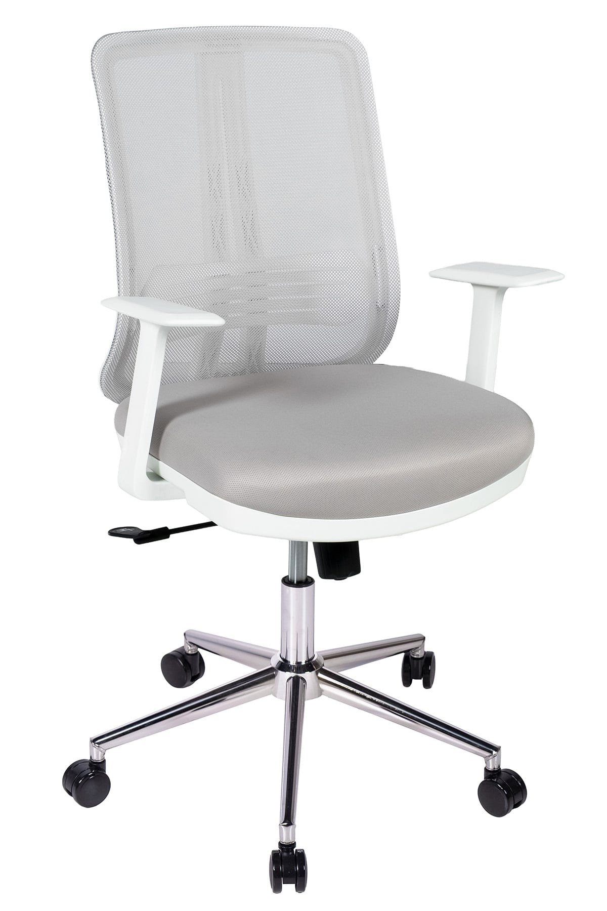 Ofisbazaar UP Beyaz Fileli Çalışma Koltuğu | Ergonomik Şef ve Toplantı Koltuğu Gri 