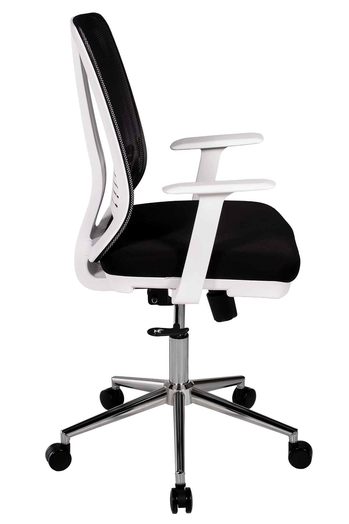 Ofisbazaar UP Beyaz Fileli Çalışma Koltuğu | Ergonomik Şef ve Toplantı Koltuğu Siyah Fileli