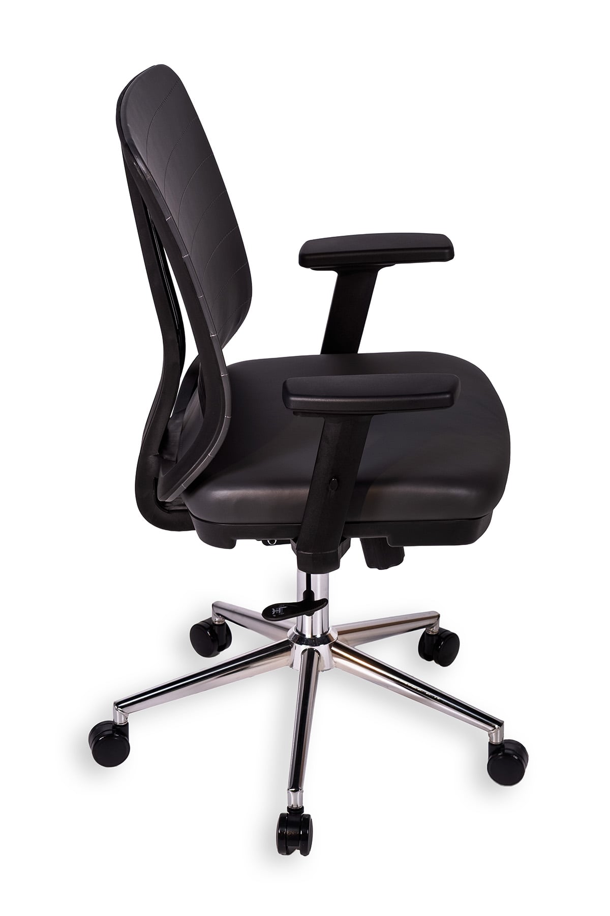 Ofisbazaar UP Deri Çalışma Koltuğu | Ergonomik Şef ve Toplantı Koltuğu Martin 06- Gri Deri