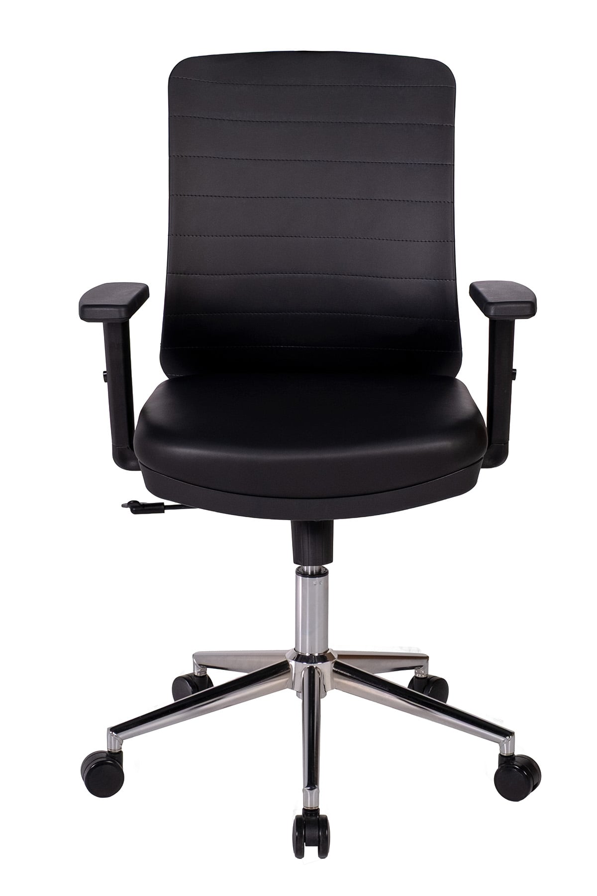 Ofisbazaar UP Deri Çalışma Koltuğu | Ergonomik Şef ve Toplantı Koltuğu Martin 01- Siyah Deri