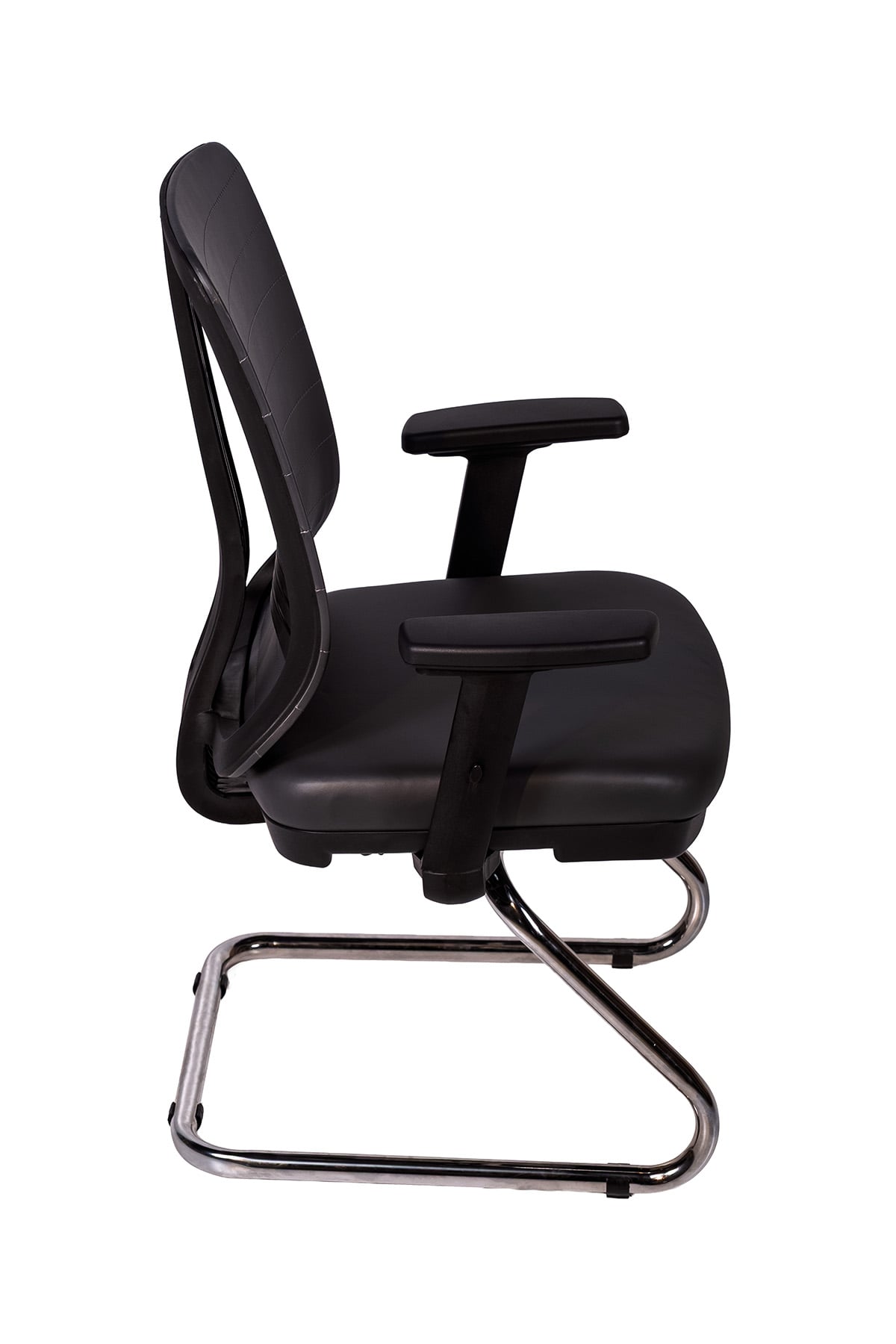 Ofisbazaar UP Deri Misafir Koltuğu | Ergonomik Toplantı ve Bekleme Koltuğu Martin 06- Gri Deri