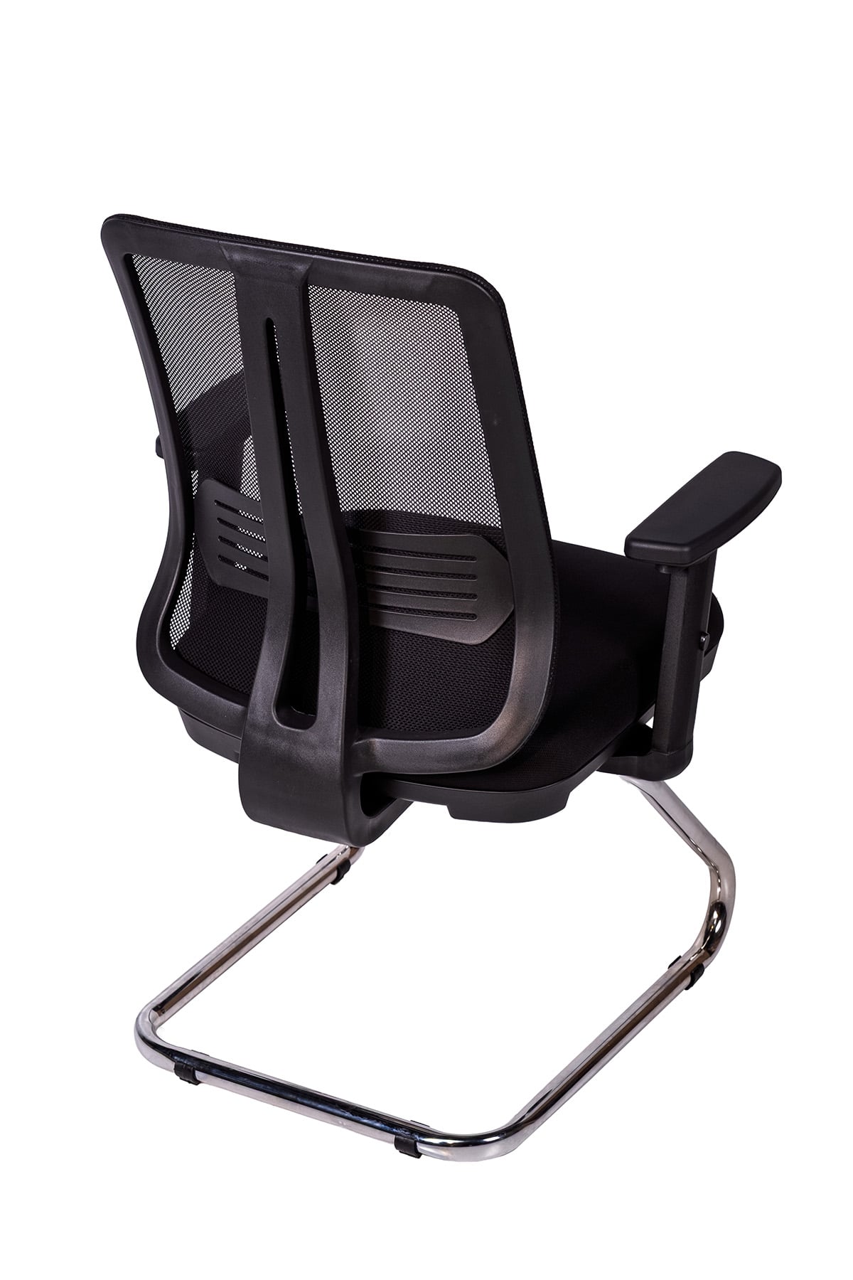 Ofisbazaar UP Fileli Misafir Koltuğu | Ergonomik Toplantı ve Bekleme Koltuğu Siyah Fileli