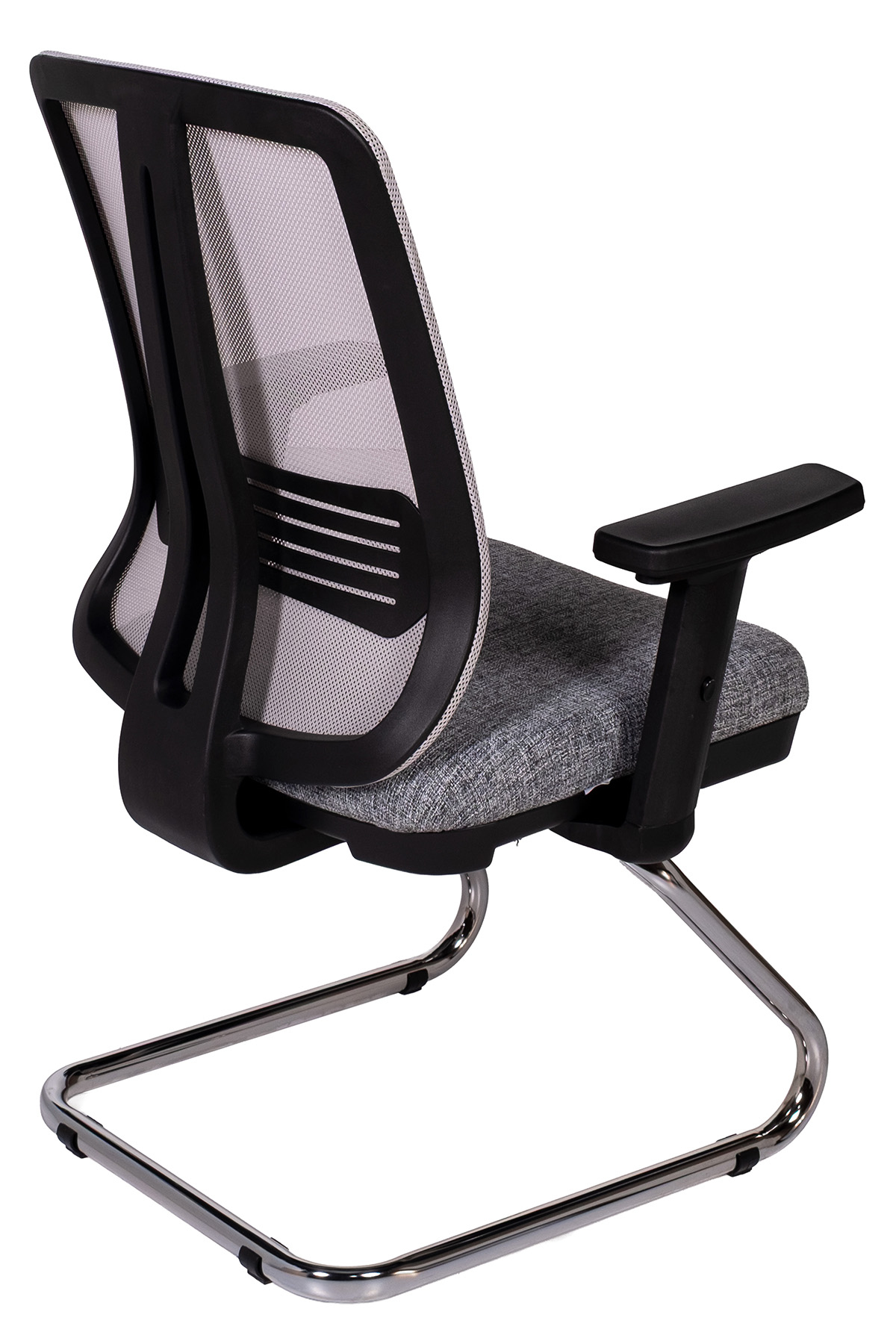 Ofisbazaar UP Fileli Misafir Koltuğu | Ergonomik Toplantı ve Bekleme Koltuğu Gri
