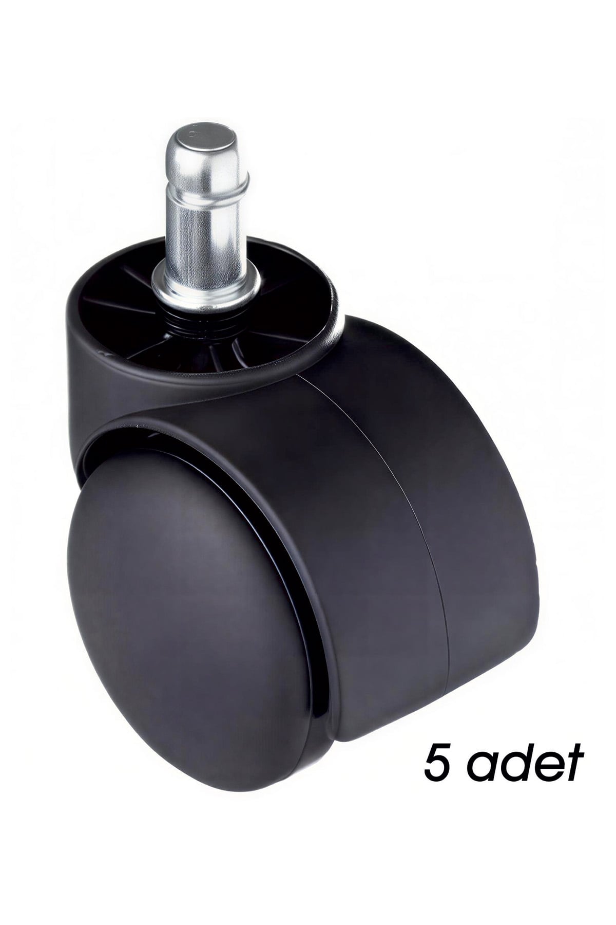 Ofisbazaar Yedek Sandalye Tekerleği 50 mm 5'li Paket Siyah