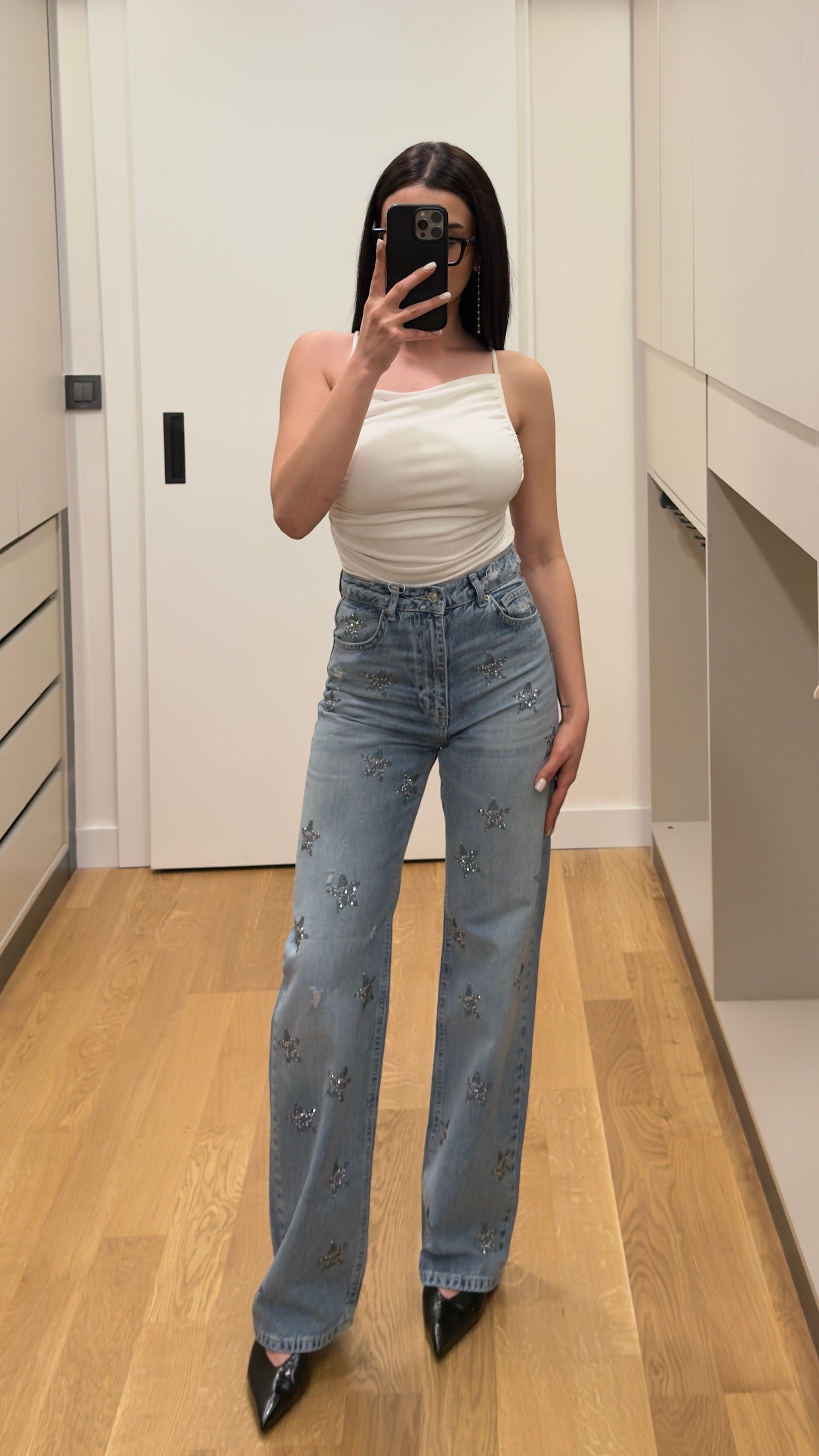 Yıldız Taş Baskılı Premium Jean