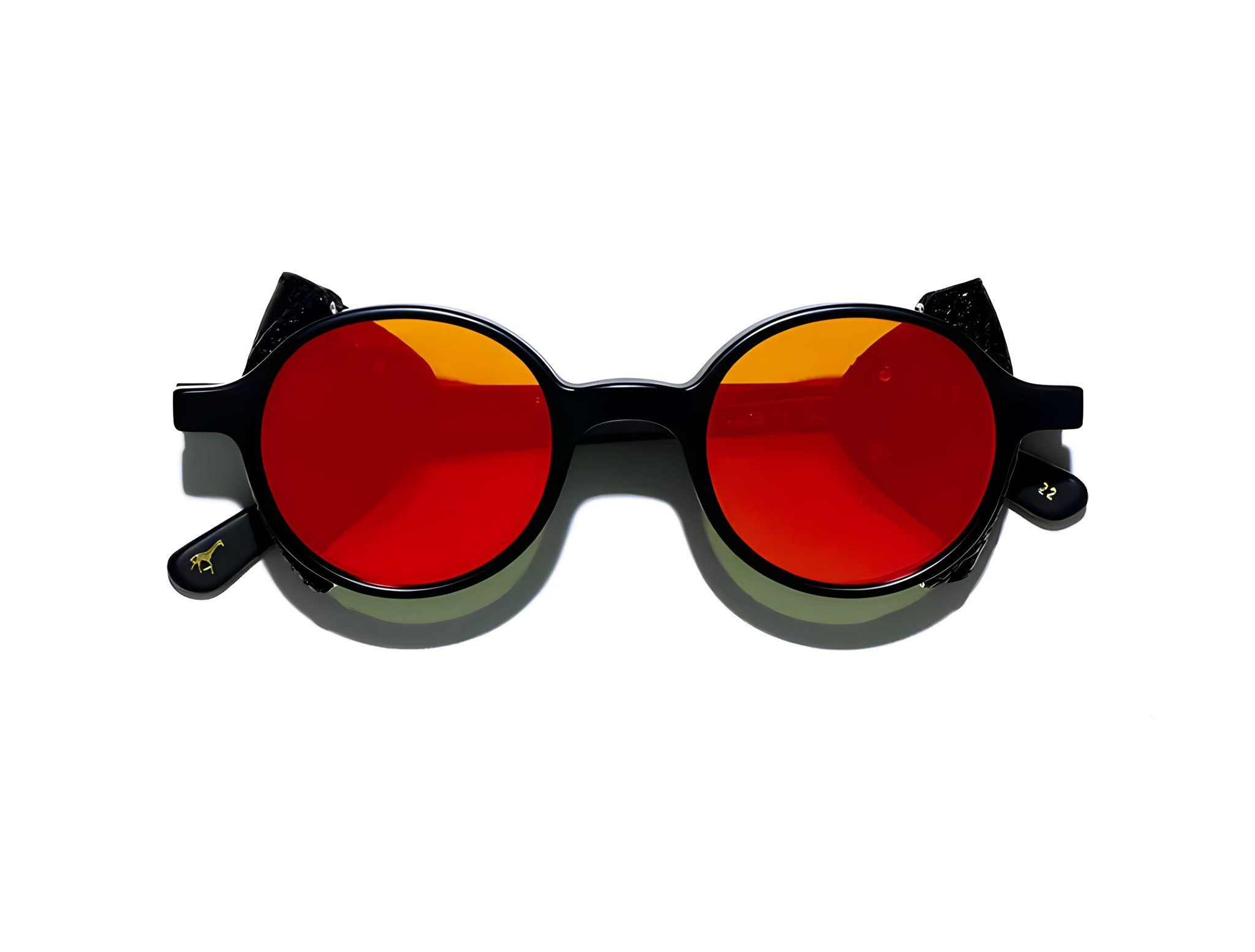 L.G.R Reunion Flap Black Matt 22/Flat Red Mirror 5354 48-23