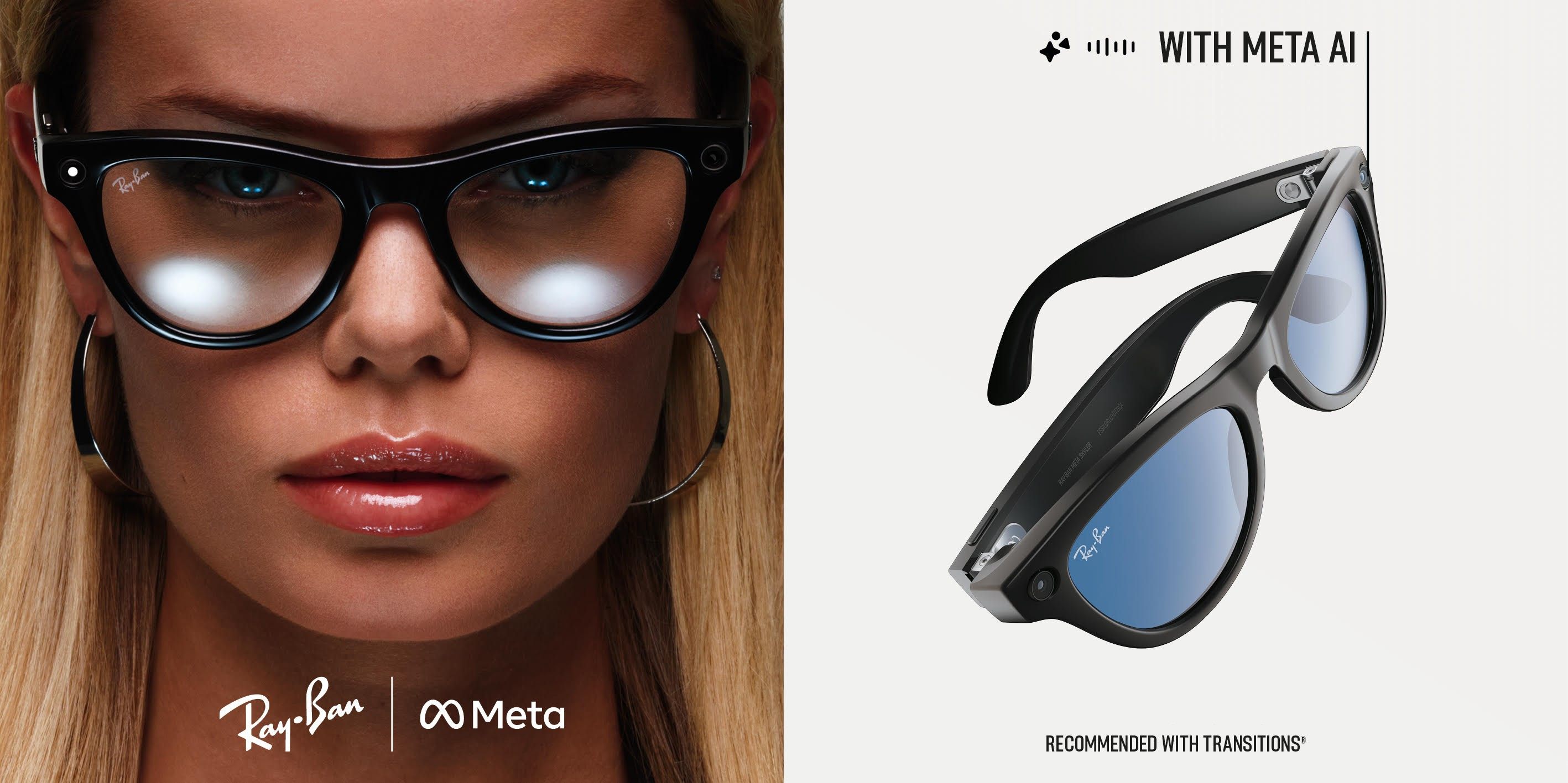 RAYBAN META SKYLER AKILLI GÖZLÜK RW 4010 Transitions 601/MF 52 Güneşte Koyulaşan