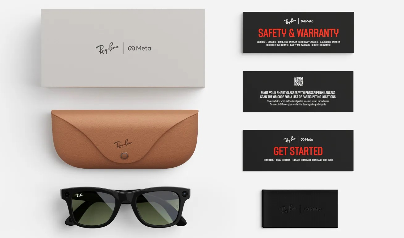 RAYBAN META WAYFARER AKILLI GÖZLÜK RW 4008 601/71 53 Big Size