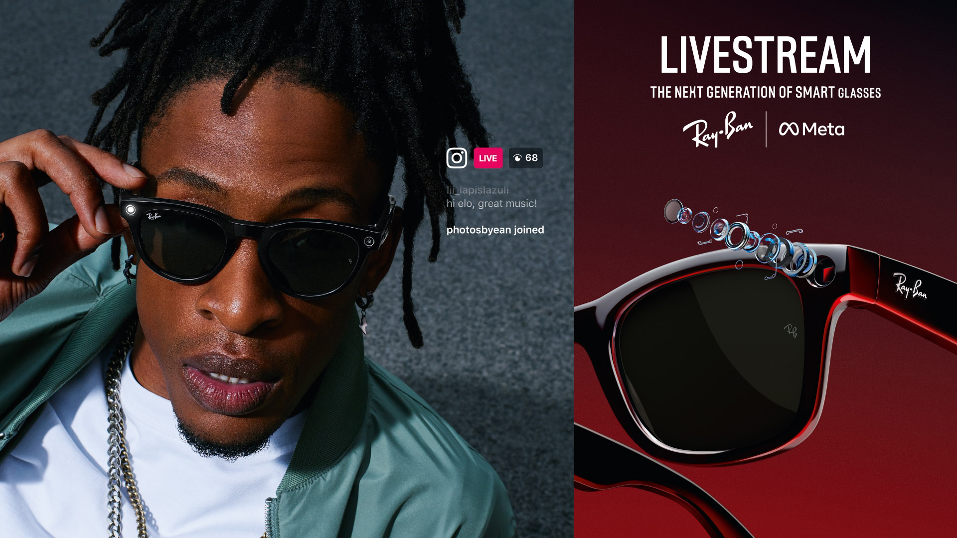 RAYBAN META WAYFARER AKILLI GÖZLÜK RW 4008 601/71 53 Big Size