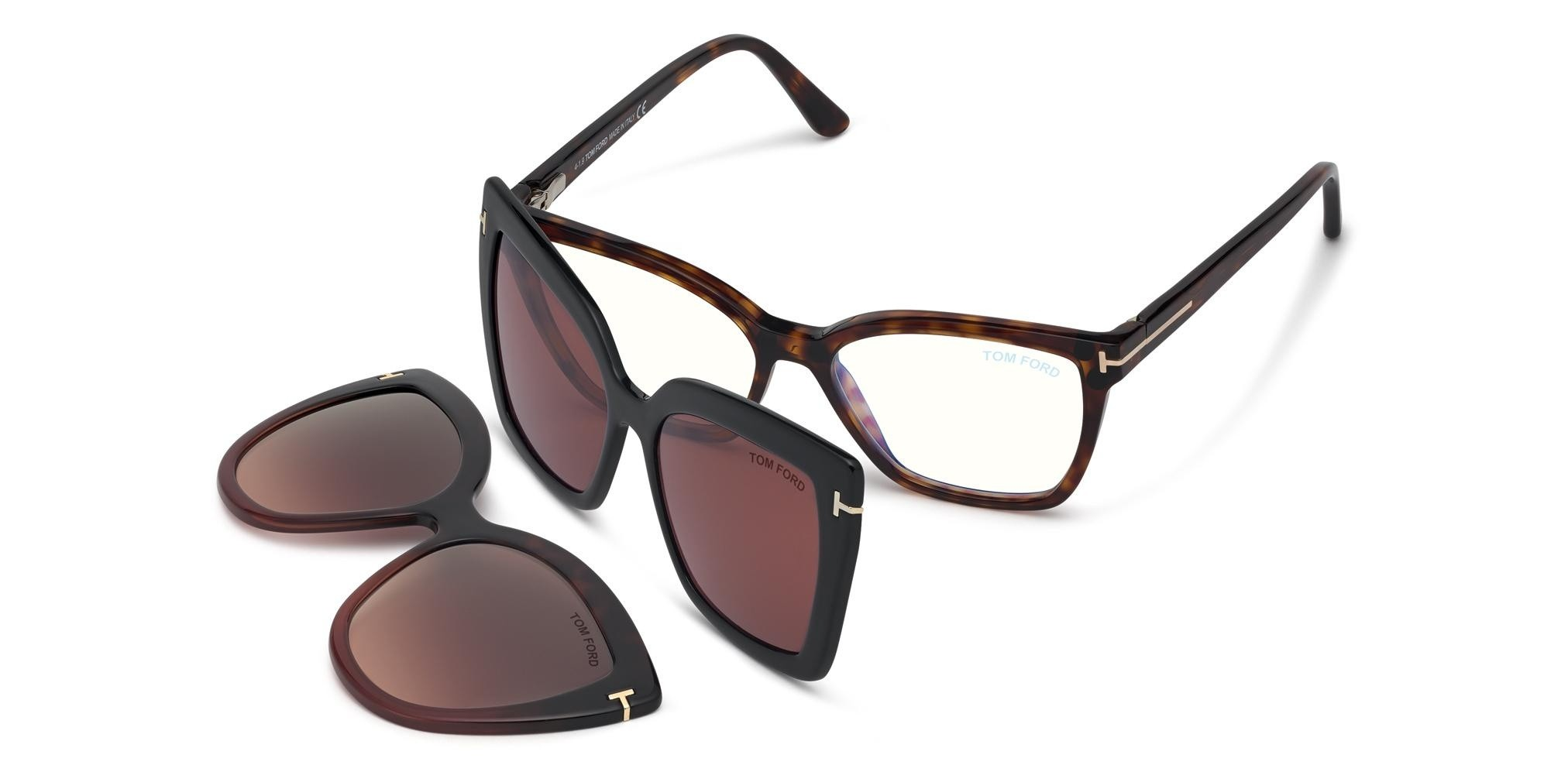TOM FORD FT 5641-B (Çift Güneş Klipsli) 054 53