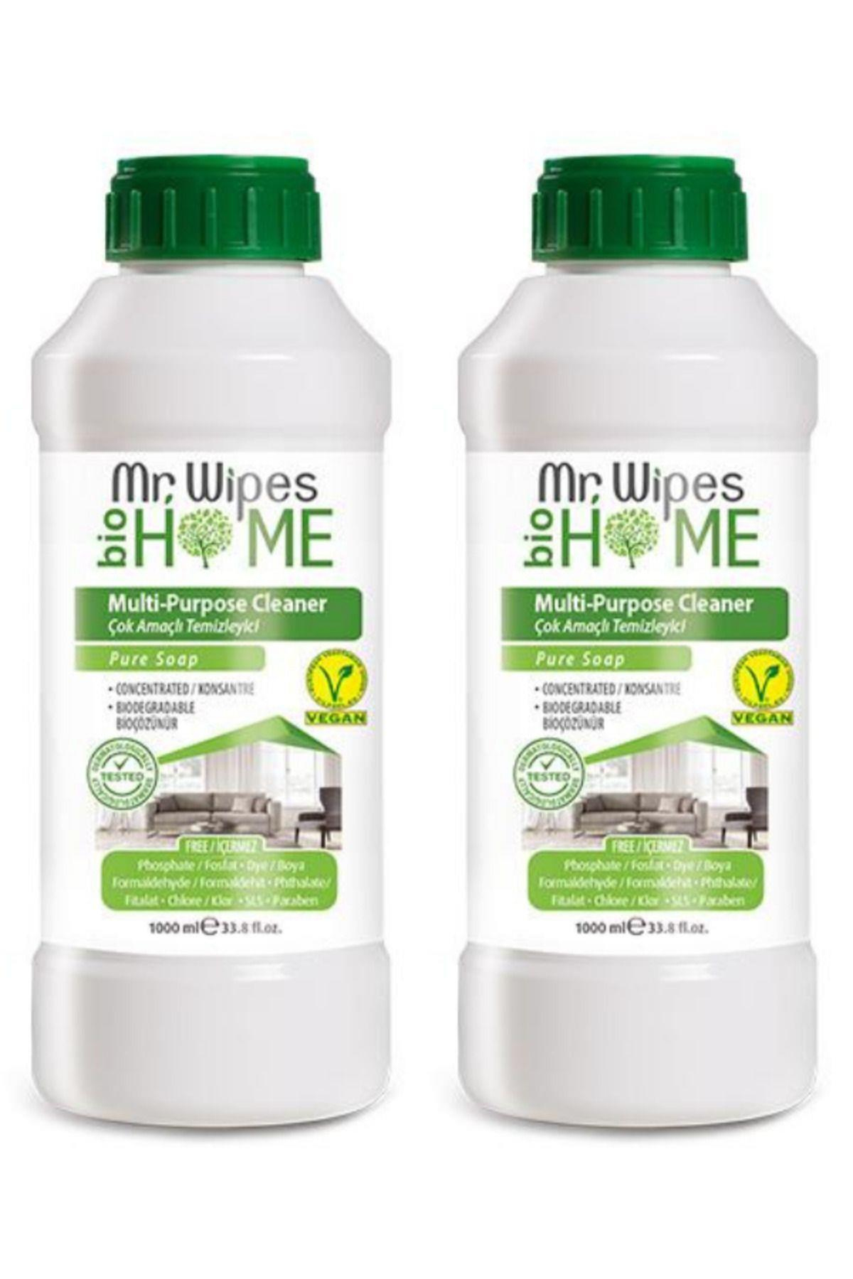 2'li Mr. Wipes Konsantre Çok Amaçlı Temizleyici Saf Sabun Kokulu 1000 ml