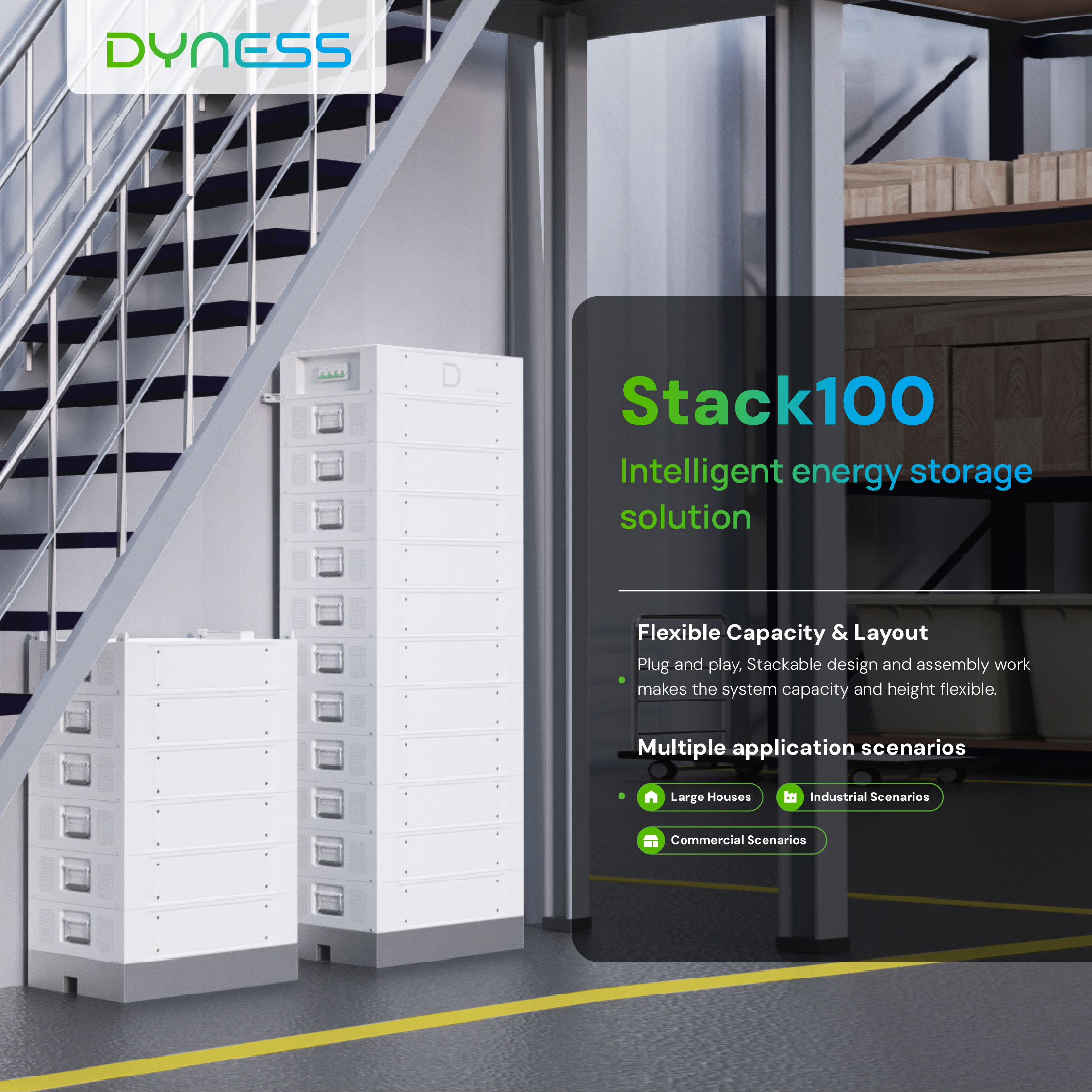 Dyness STACK100 - 15.36kWh Batarya