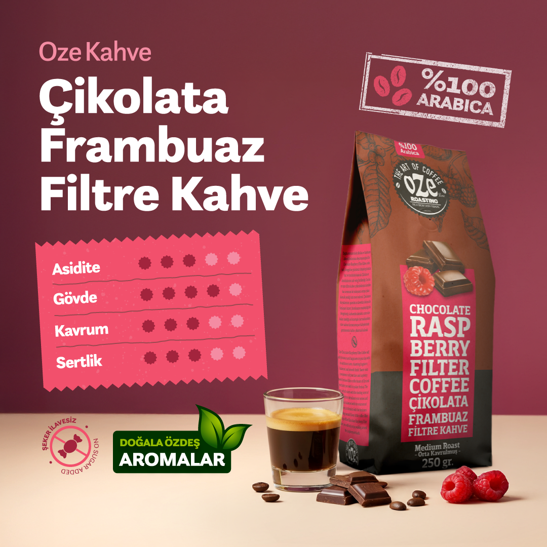 Aromalı Filtre Kahve Tanışma Seti Irish Cream, All Day Blend, Çikolata Frambuaz 3'lü 250G