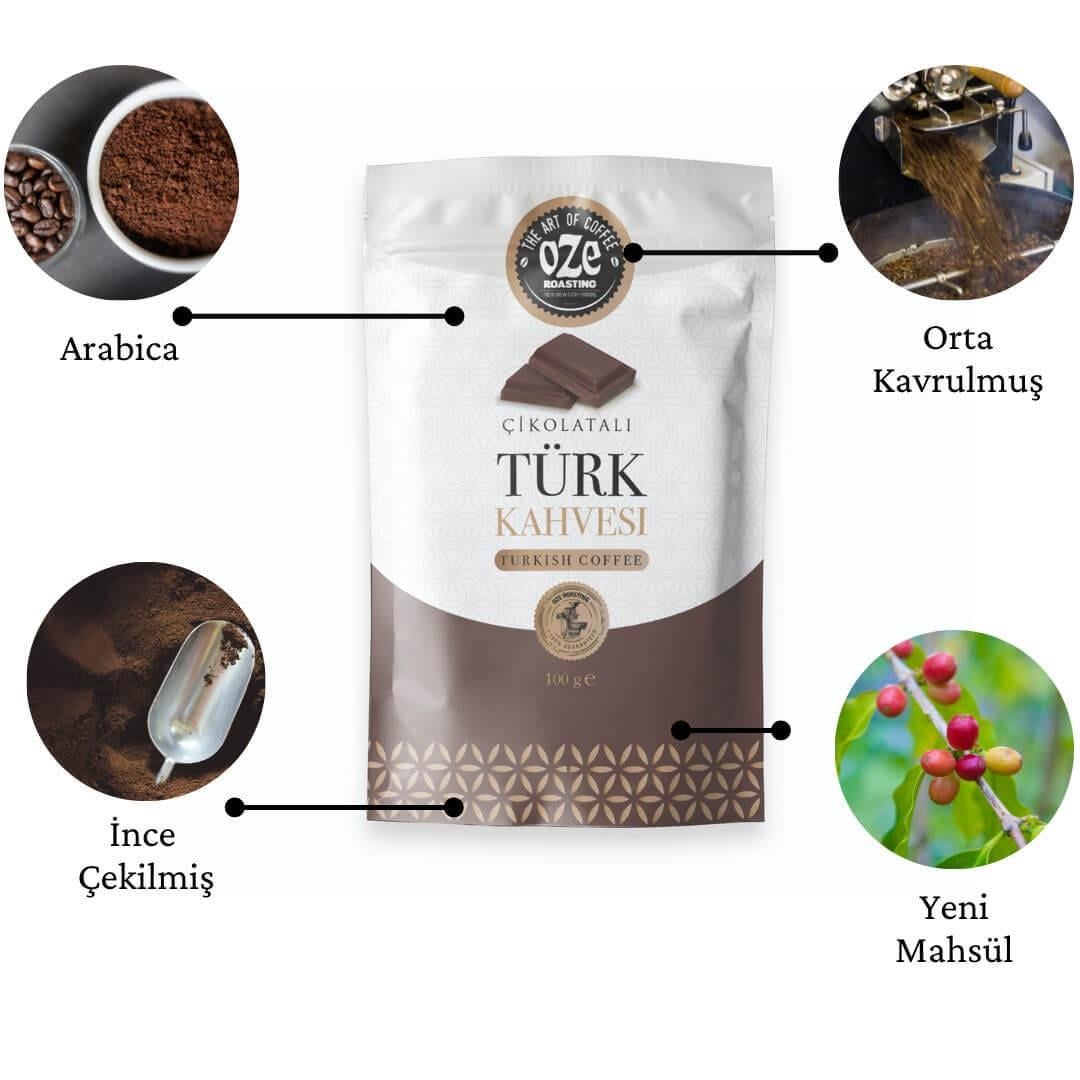 Çikolata Aromalı Türk Kahvesi 100G