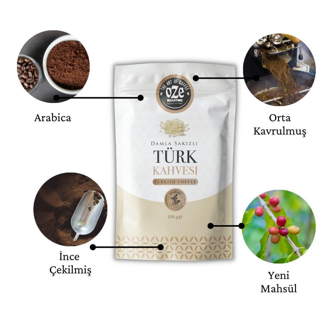 Damla Sakızlı Türk Kahvesi 5'li 100G
