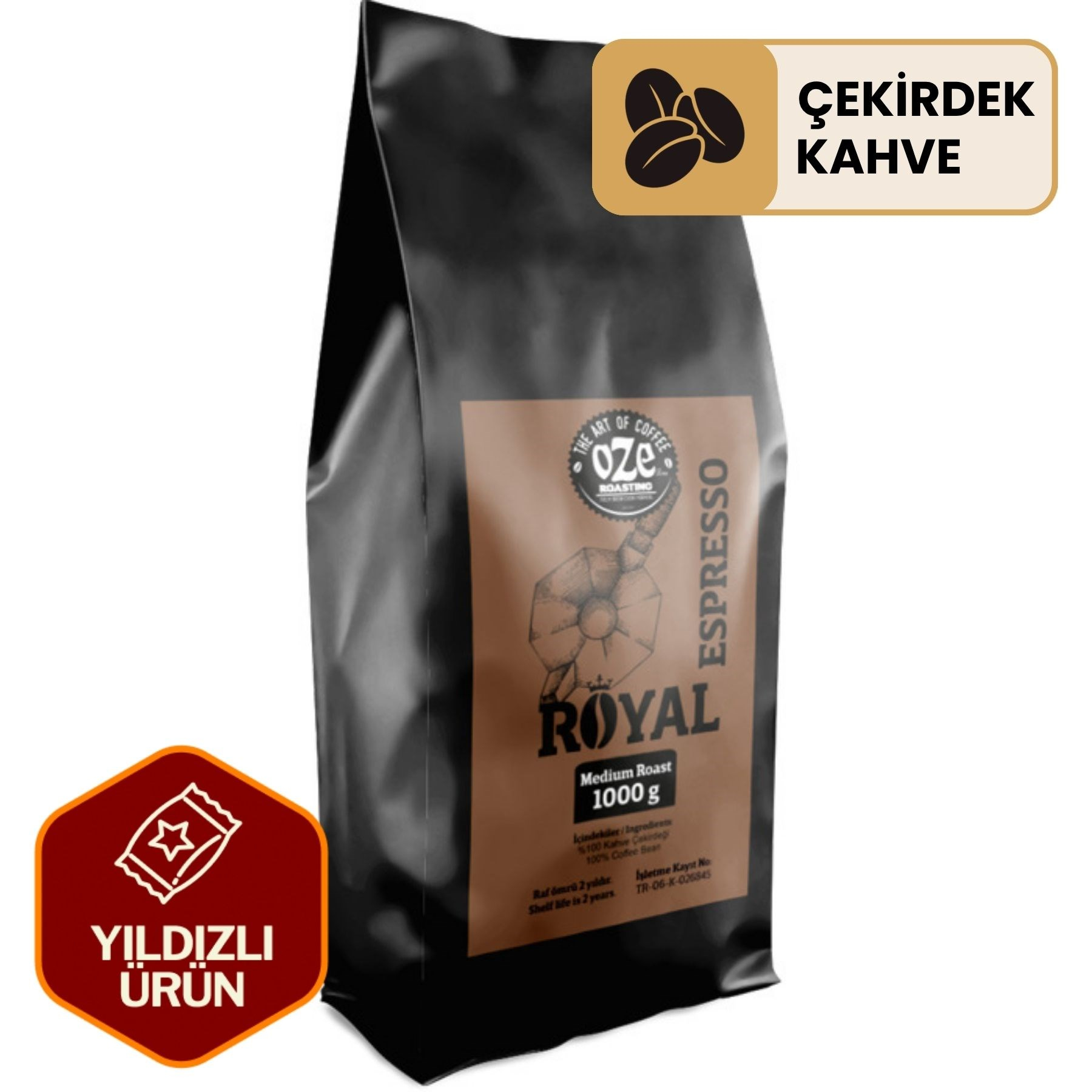 Royal Espresso Kahve 1000 g-Taze Espresso Kahve