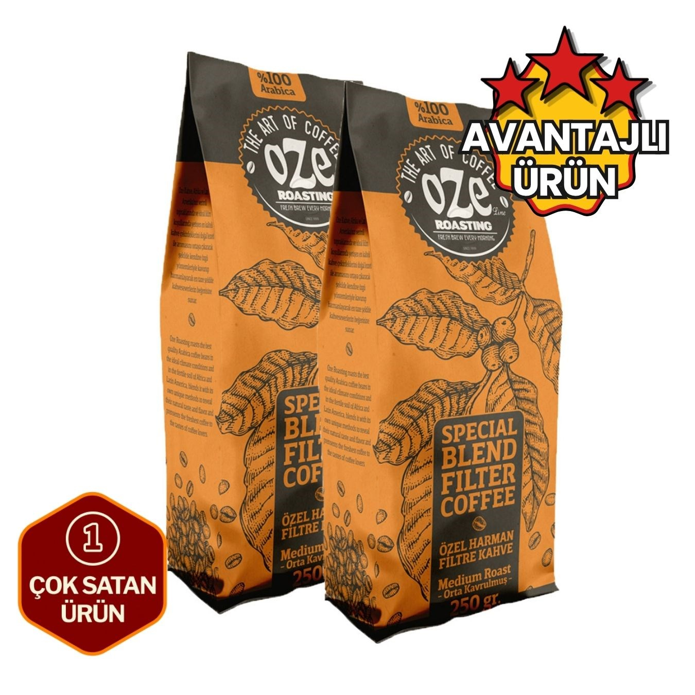 Special Blend Filtre Kahve 2 x 250 g-Taze Blend Filtre Kahveler
