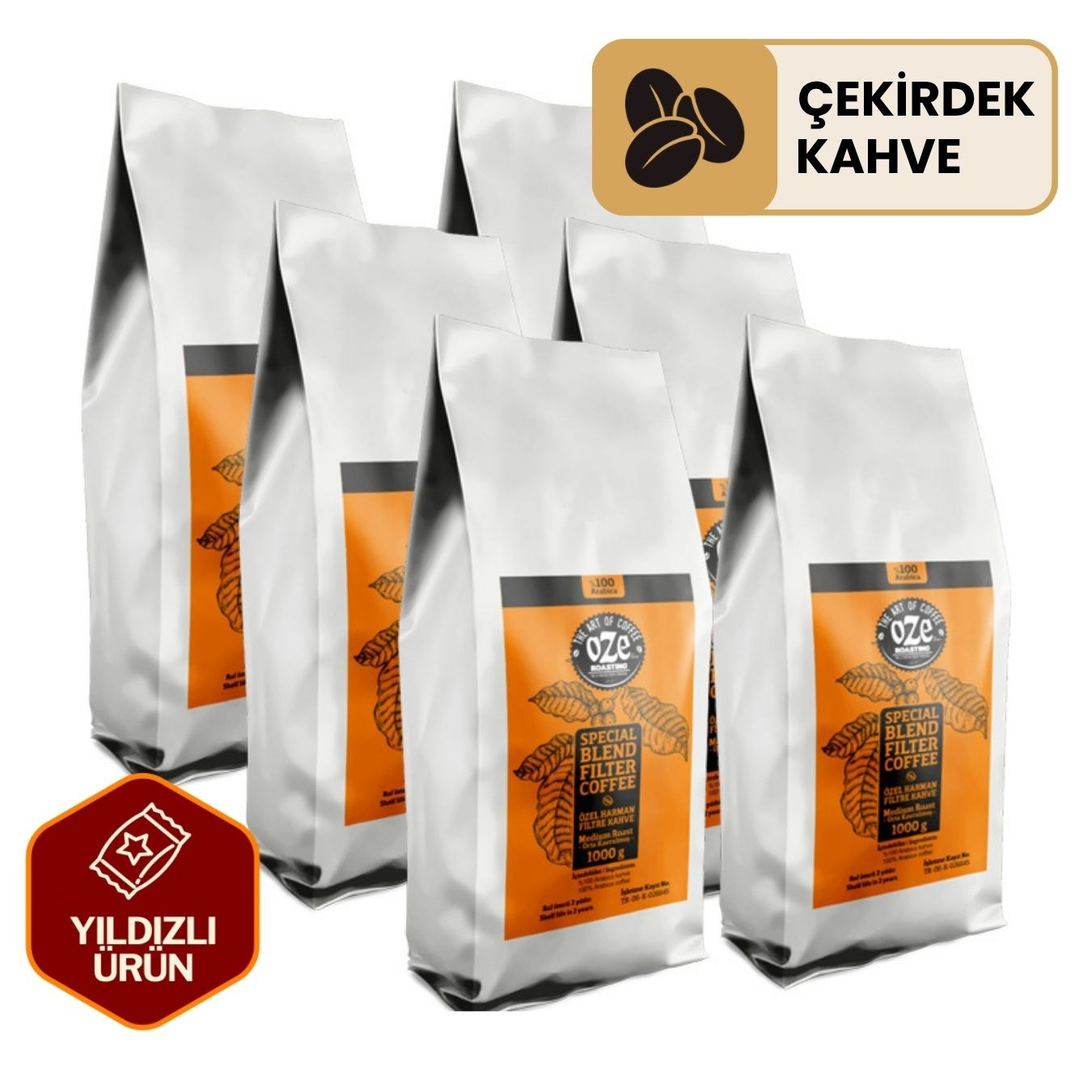 Special Blend Filtre Kahve 6 x 1000 g-Taze Blend Filtre Kahveler