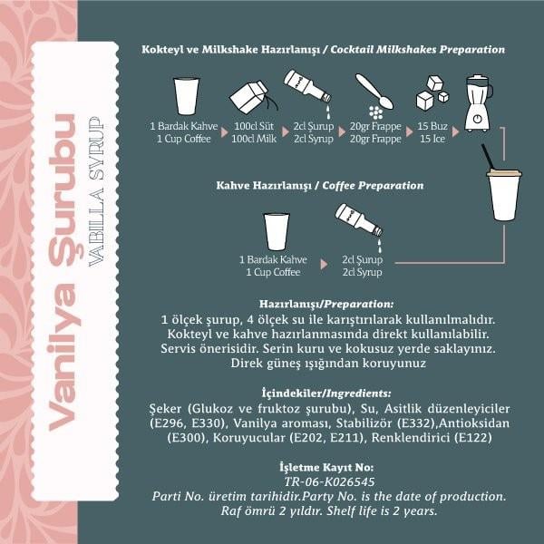 Vanilya Şurubu 6'lı 75CL