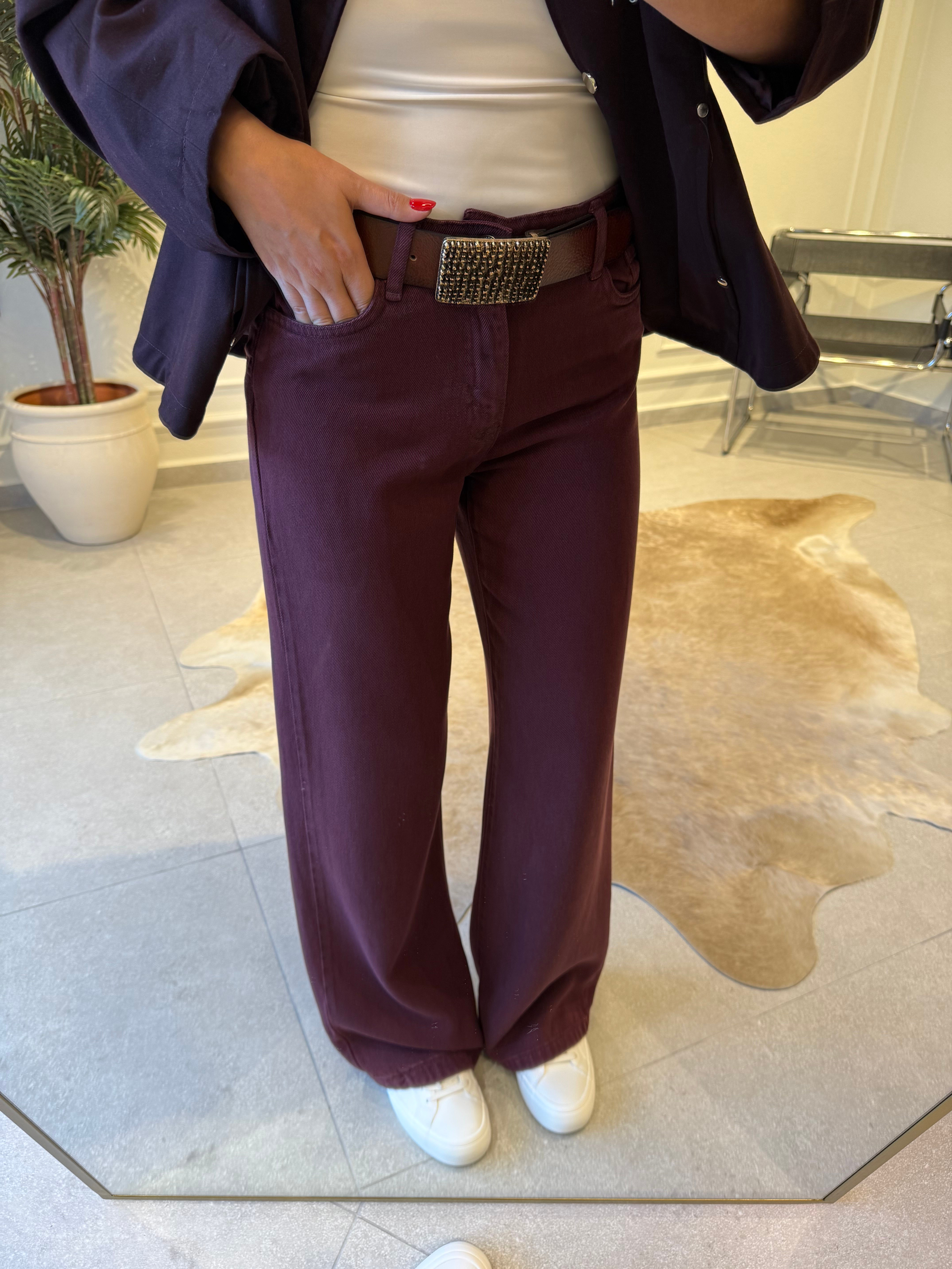 Bordo Tensel Pantolon