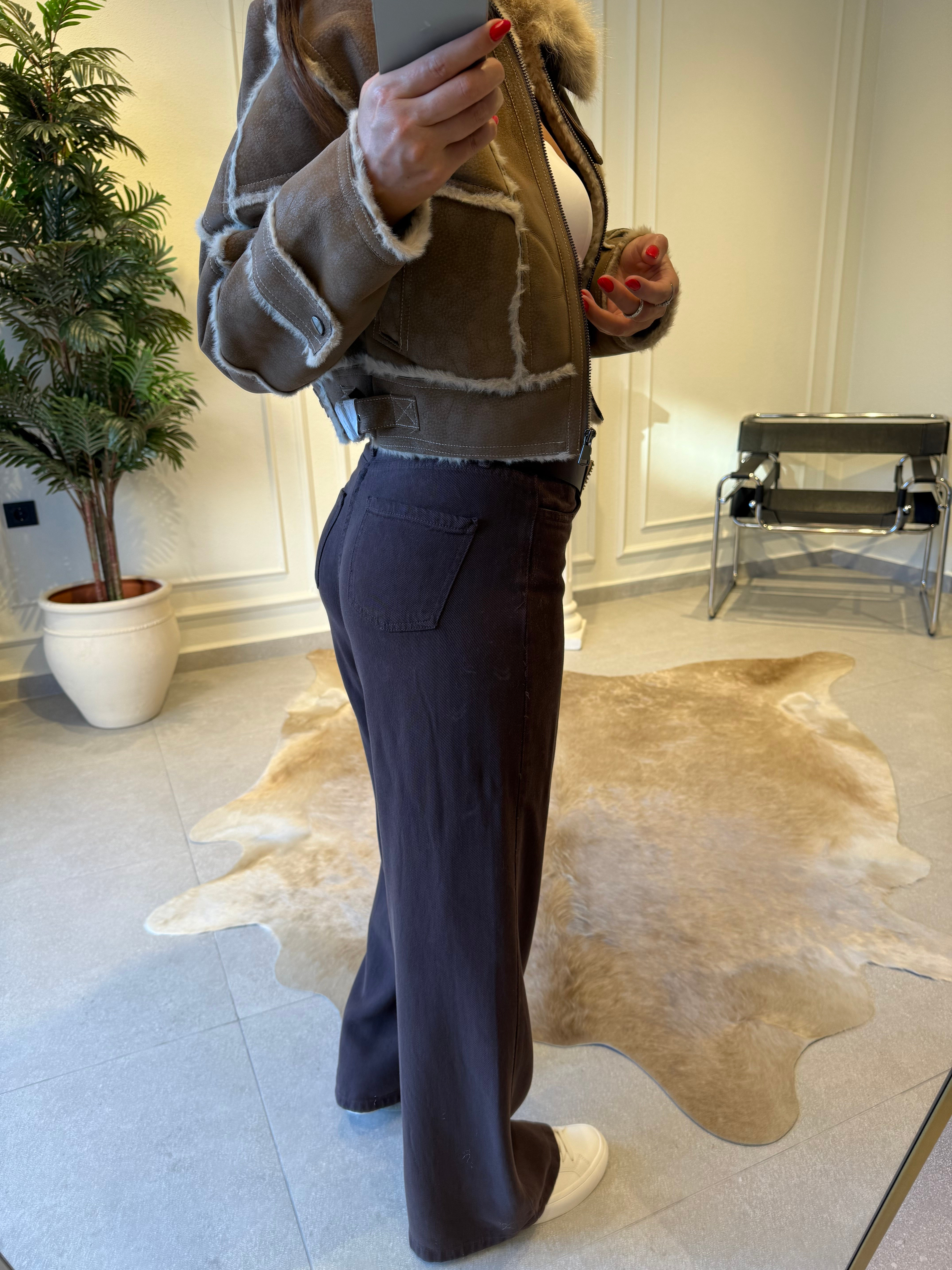 Kahve Tensel Pantolon