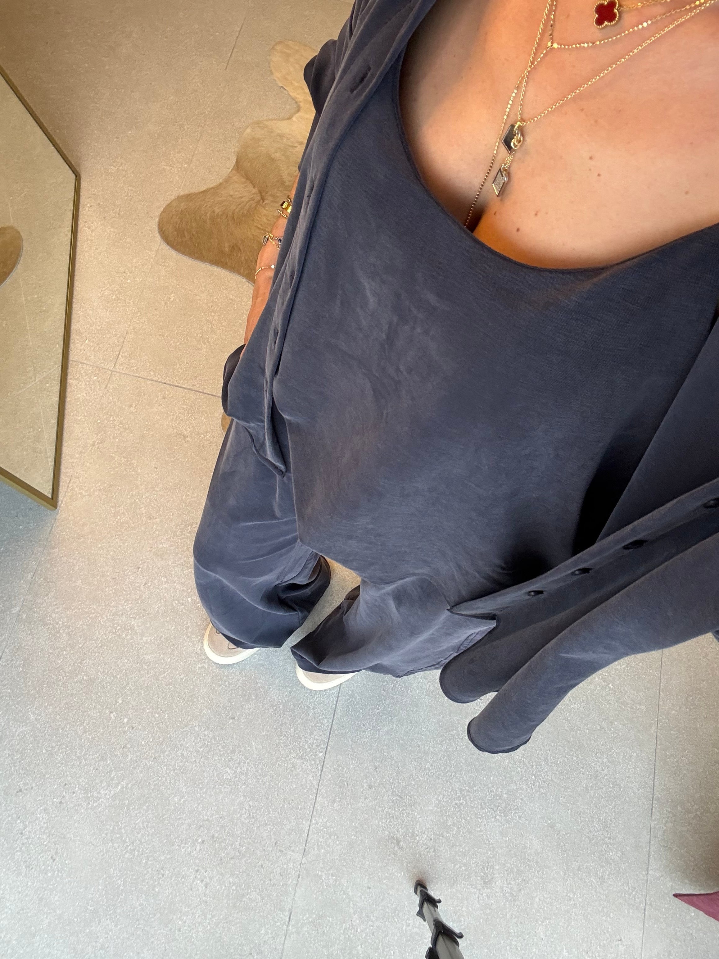 Lacivert Örme Modal Üçlü Takım 