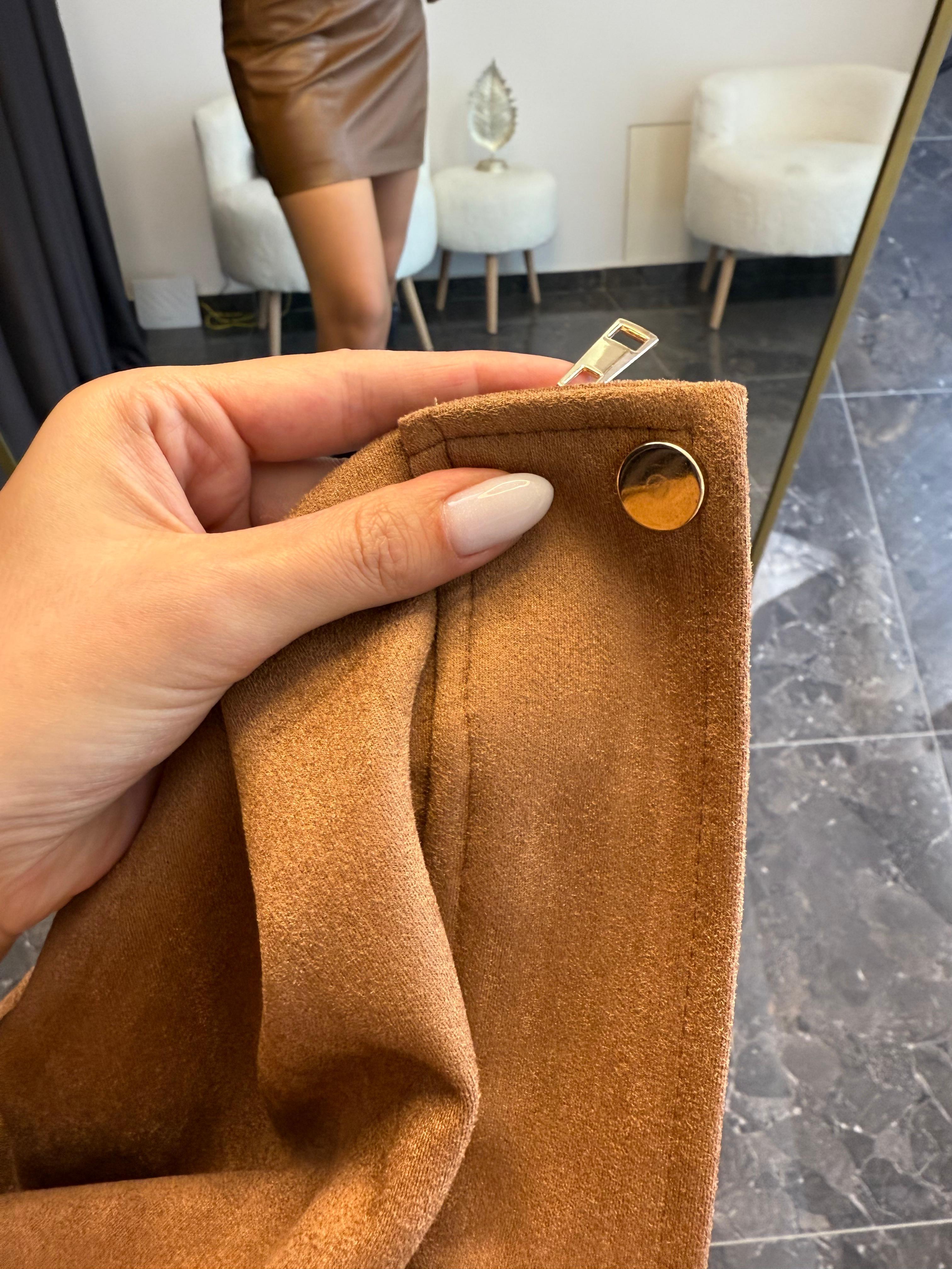 PREMİUM SÜET DOKU BOMBER