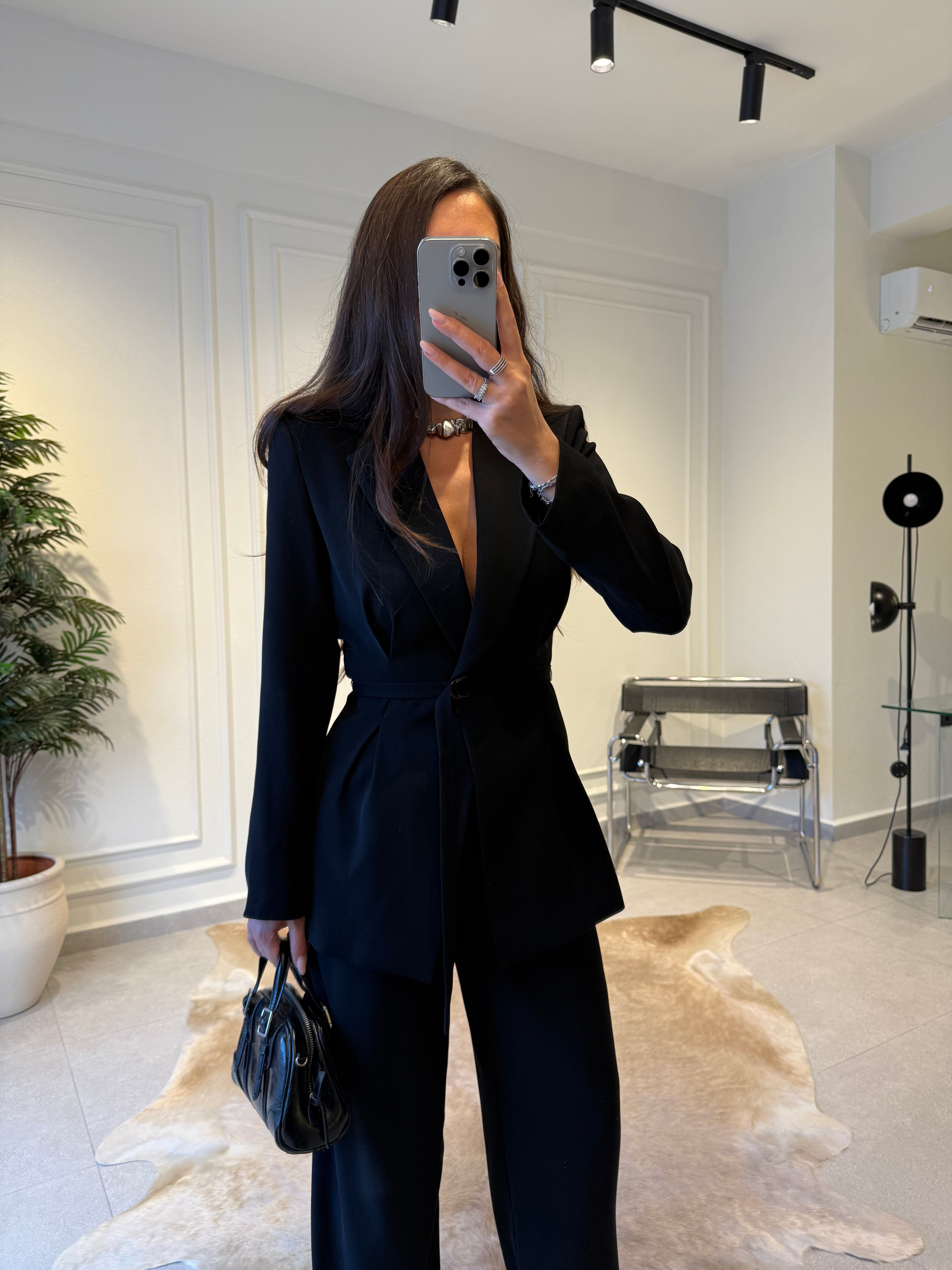 Siyah Premium Kalite Ceket Pantolon Takım