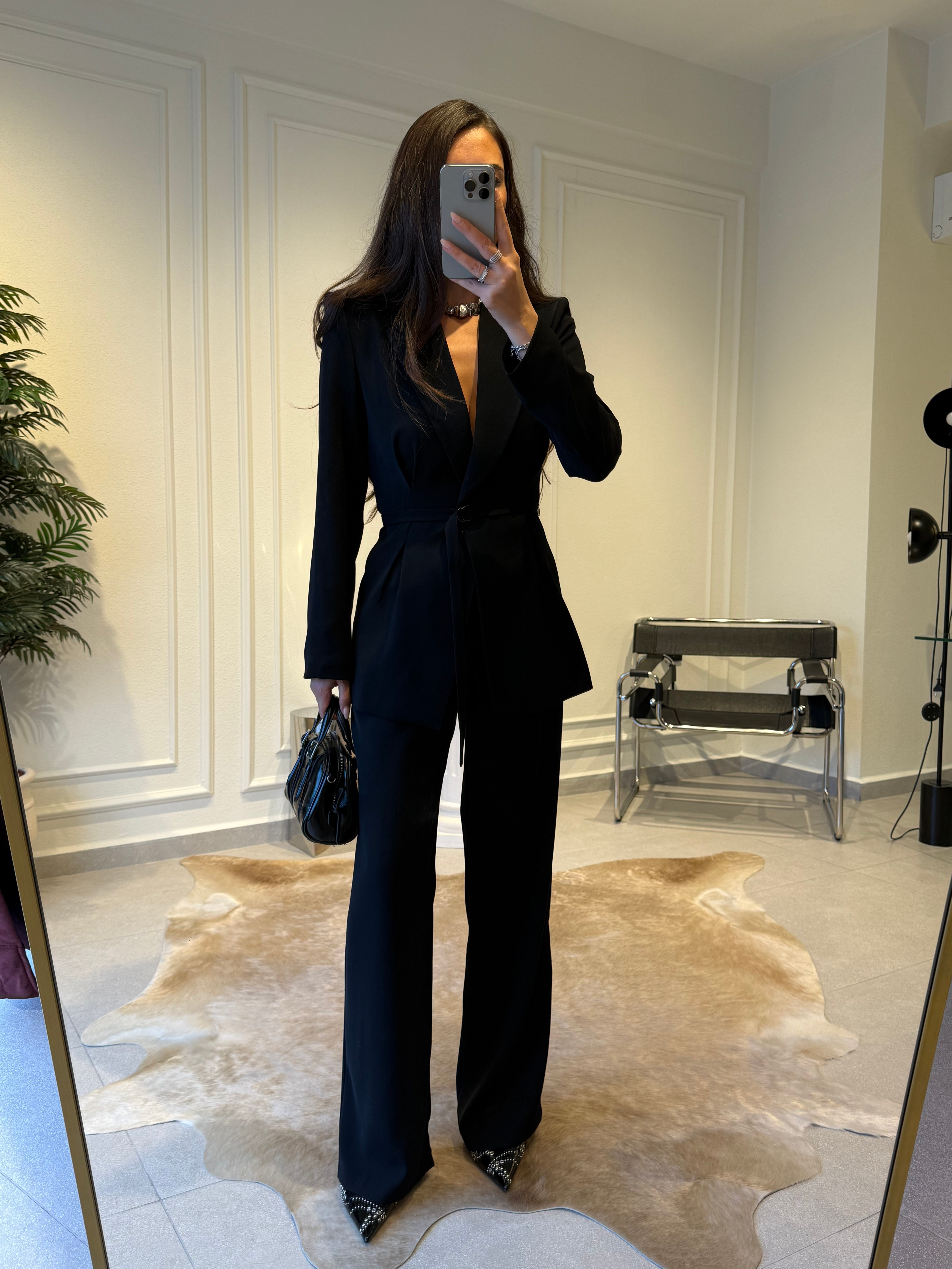 Siyah Premium Kalite Ceket Pantolon Takım