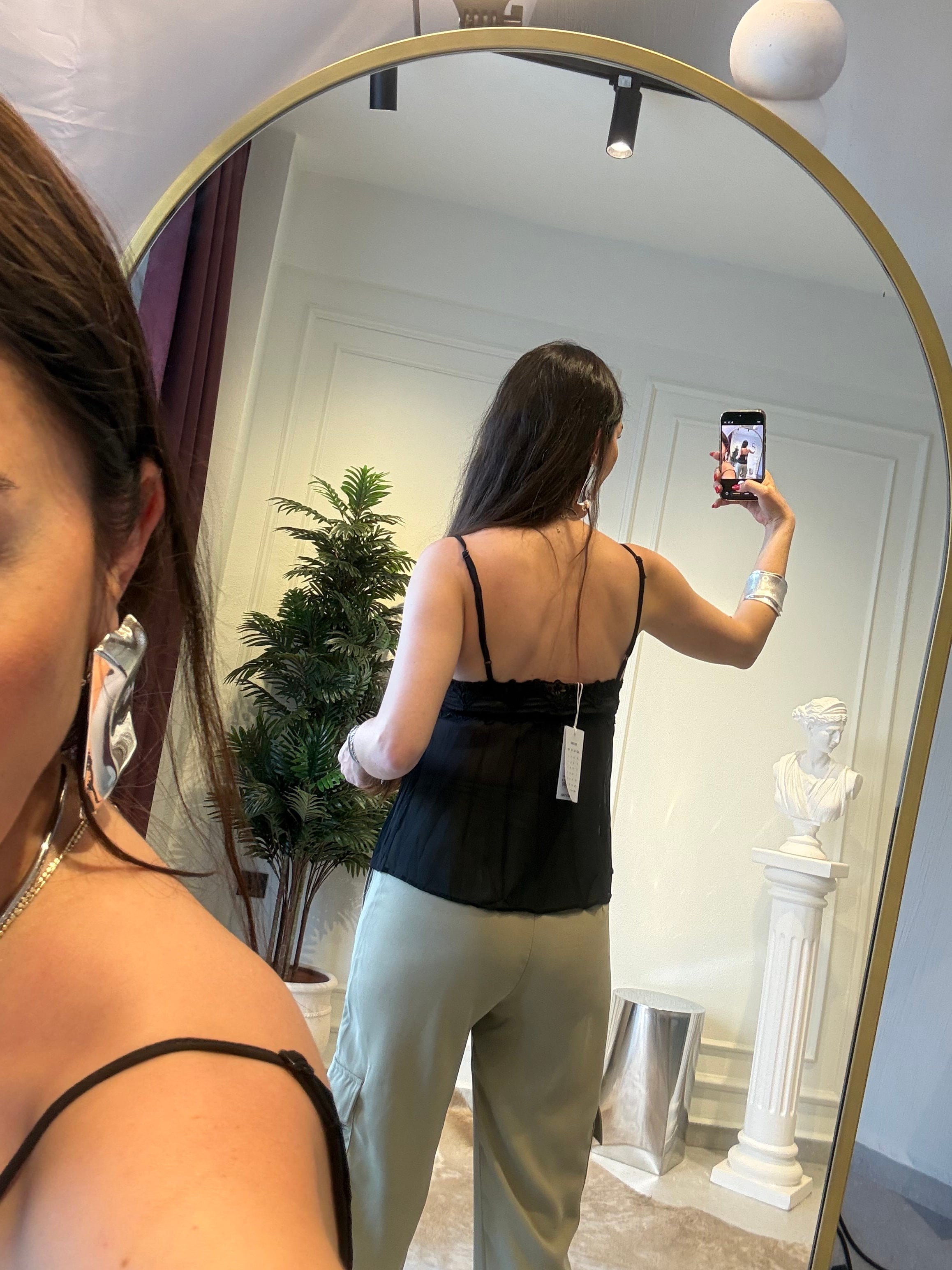 Soft Yeşil Çıt Çıt Detaylı Kargo Pantolon 