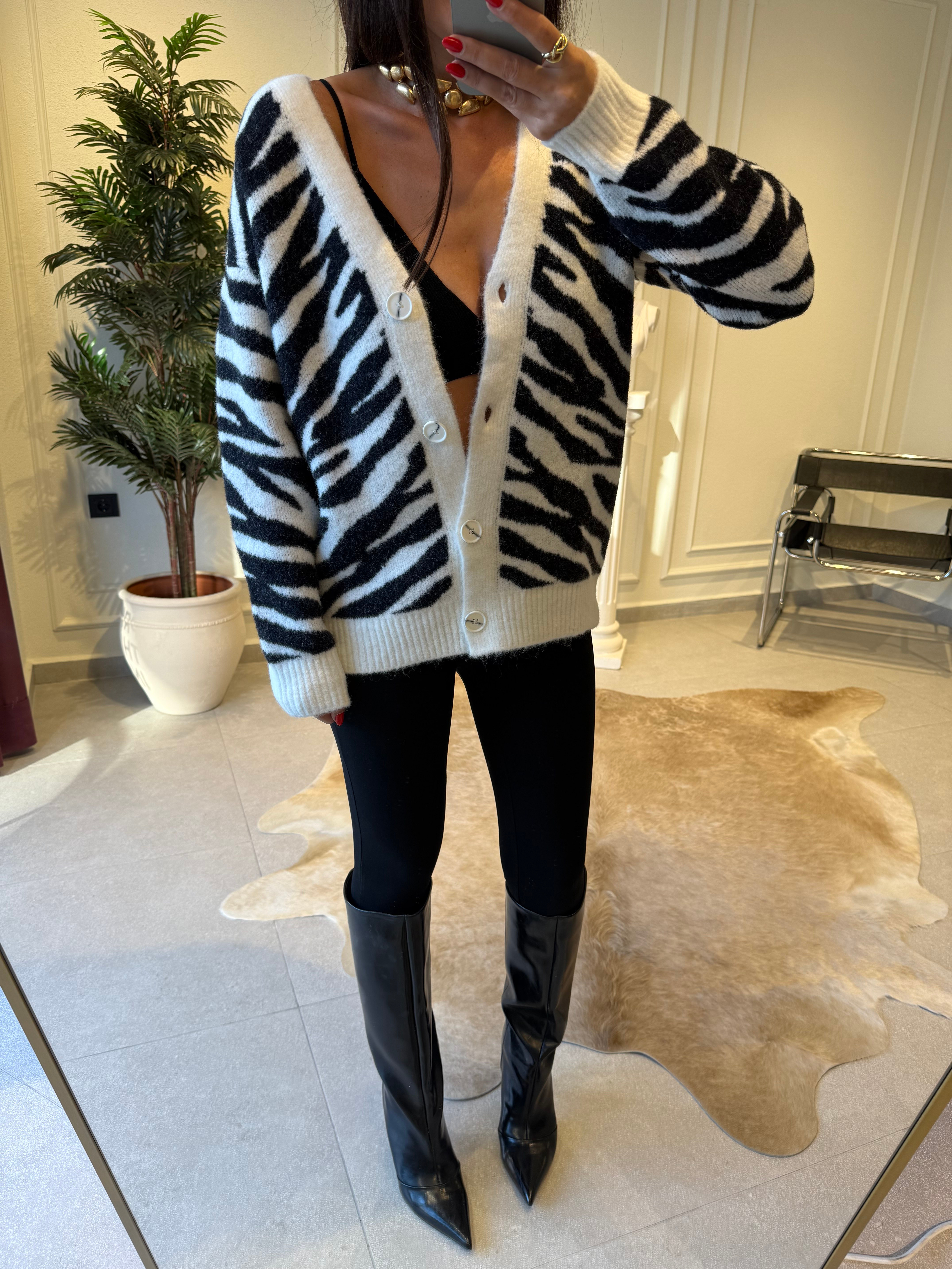 Zebra Desenli Triko