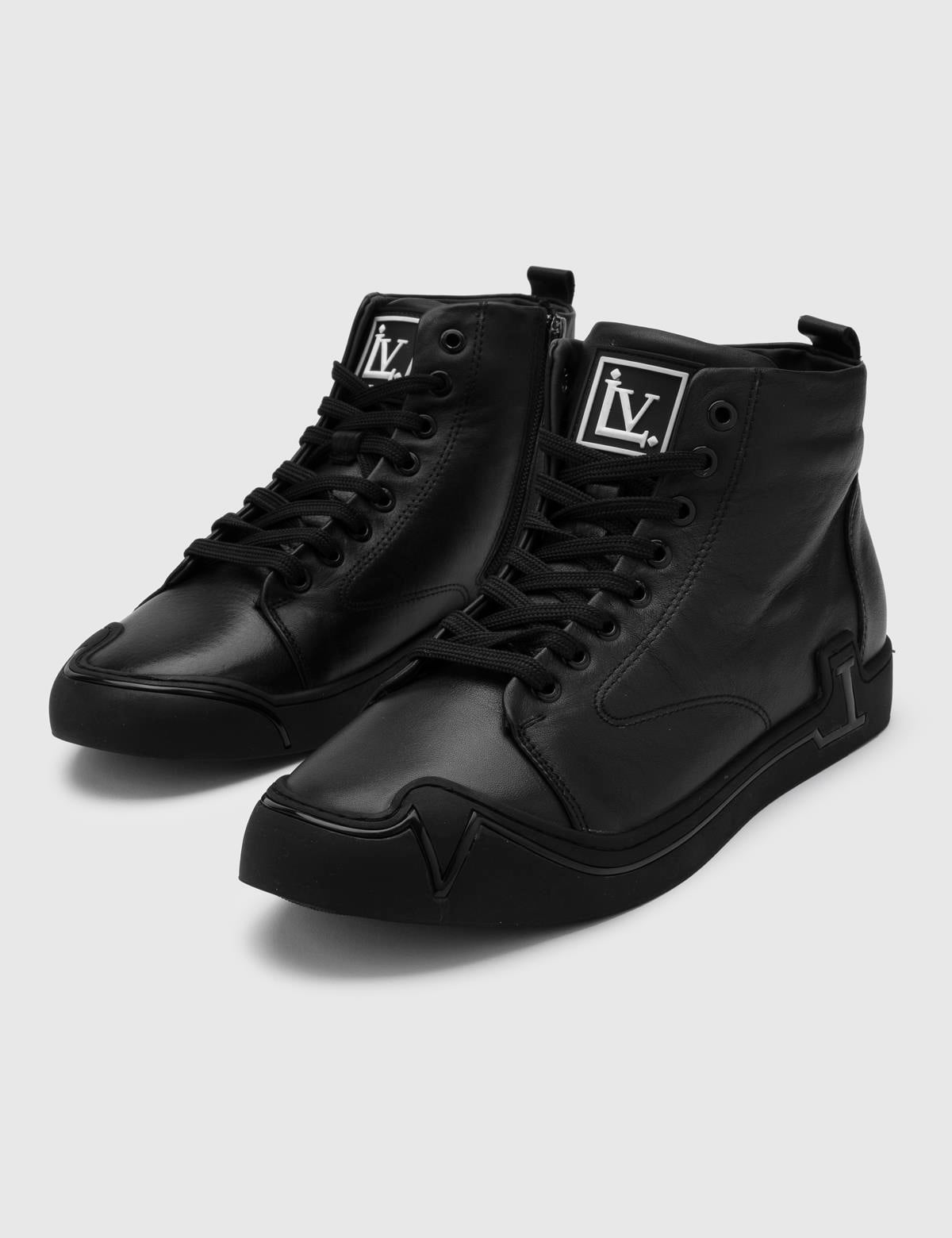 Abror Black Leather Men's Boot