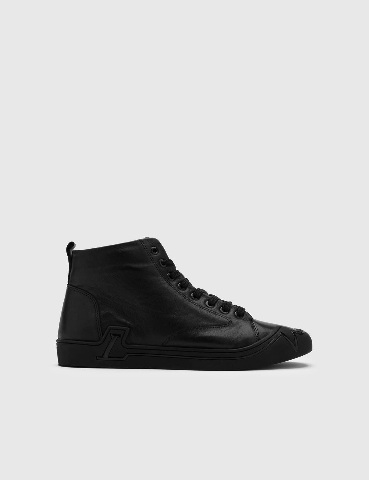 Abror Black Leather Men's Boot