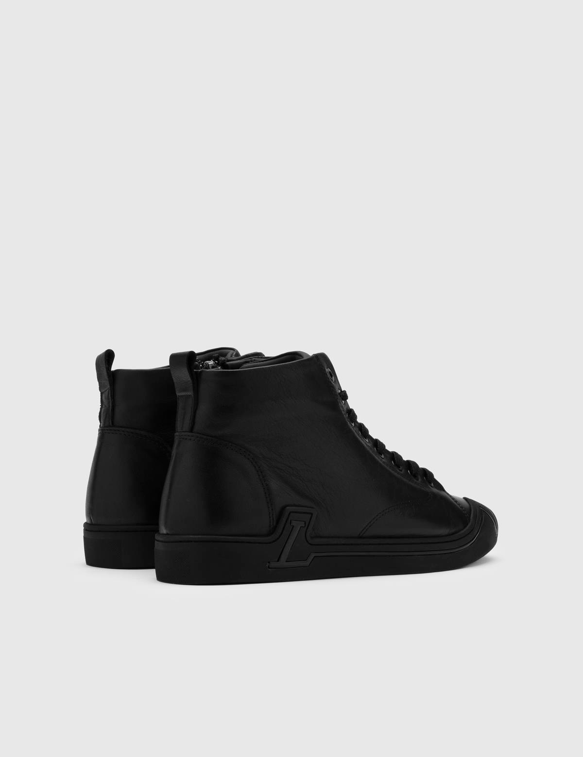 Abror Black Leather Men's Boot