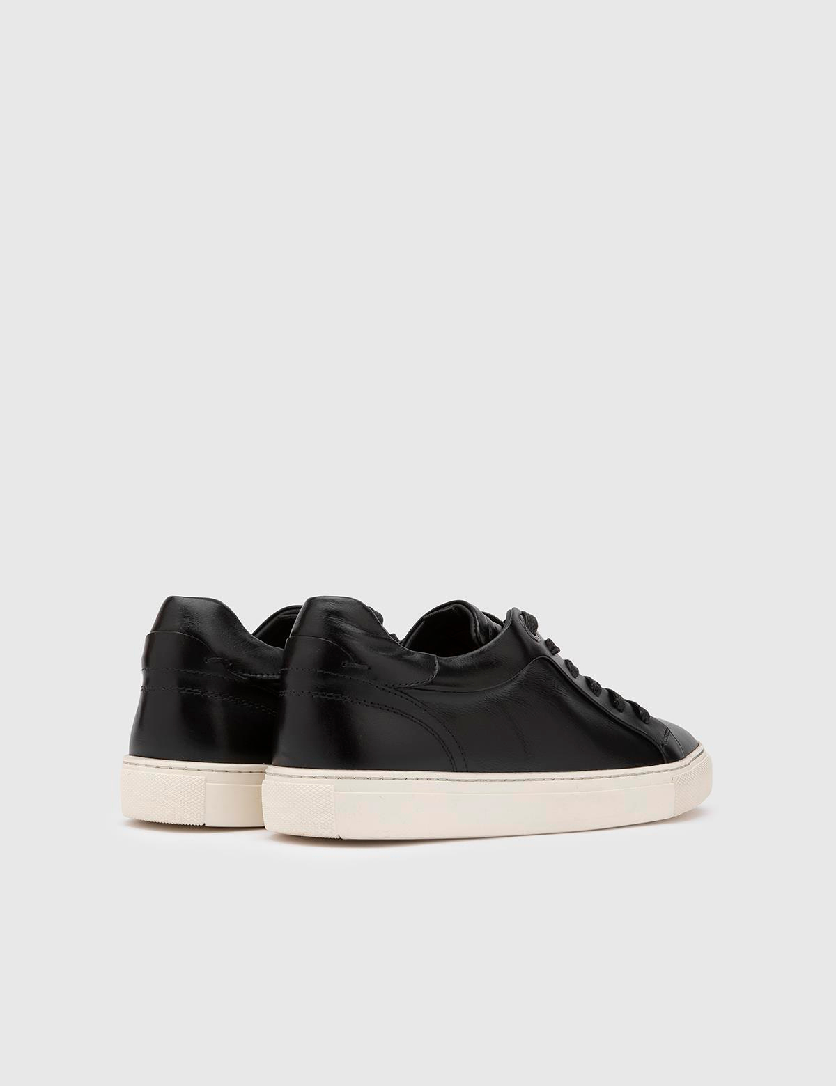 Albie Black Leather Men's Sneaker