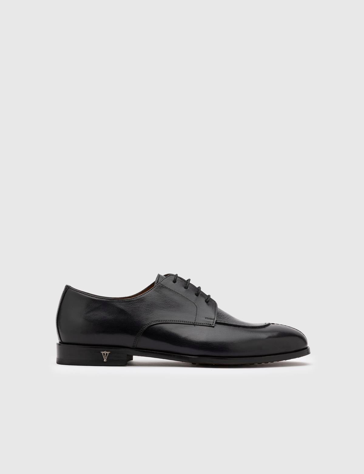 Aldrin Navy Blue Buffalo-Deer Leather Men's Classic Shoe