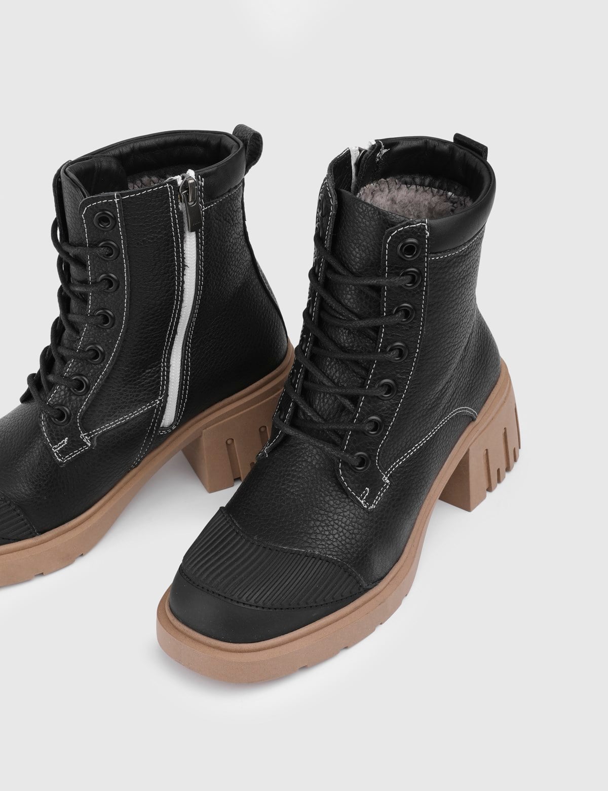 Alfred Black Floater Leather Women's Boot