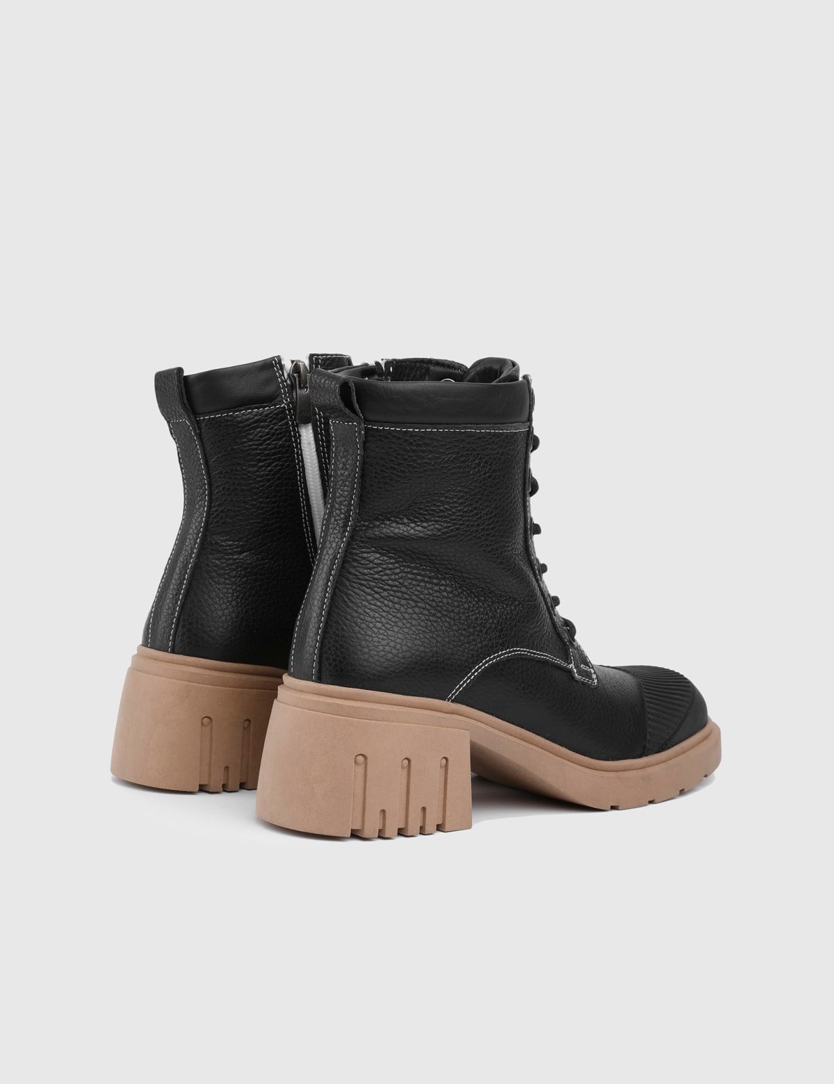 Alfred Black Floater Leather Women's Boot