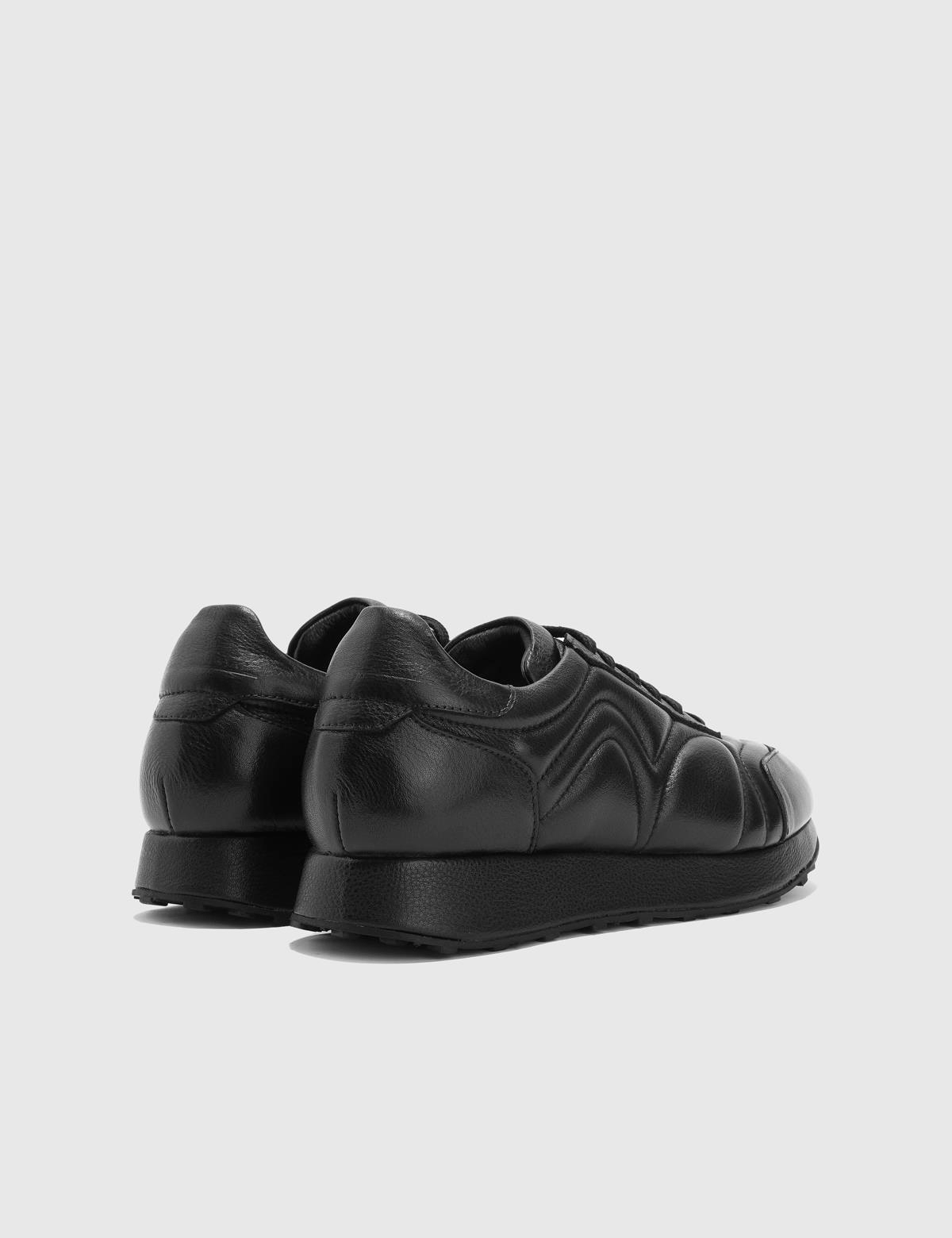 Alisson Black Leather Men's Sneaker