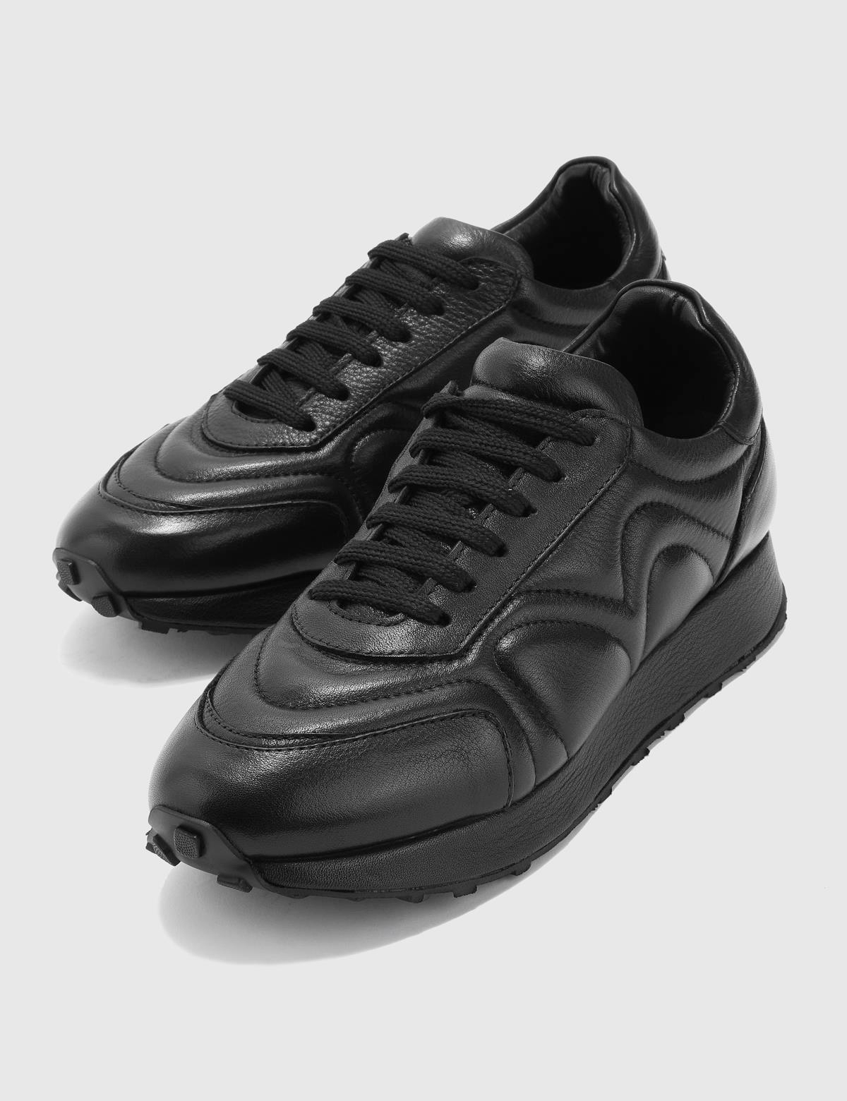 Alisson Black Leather Men's Sneaker