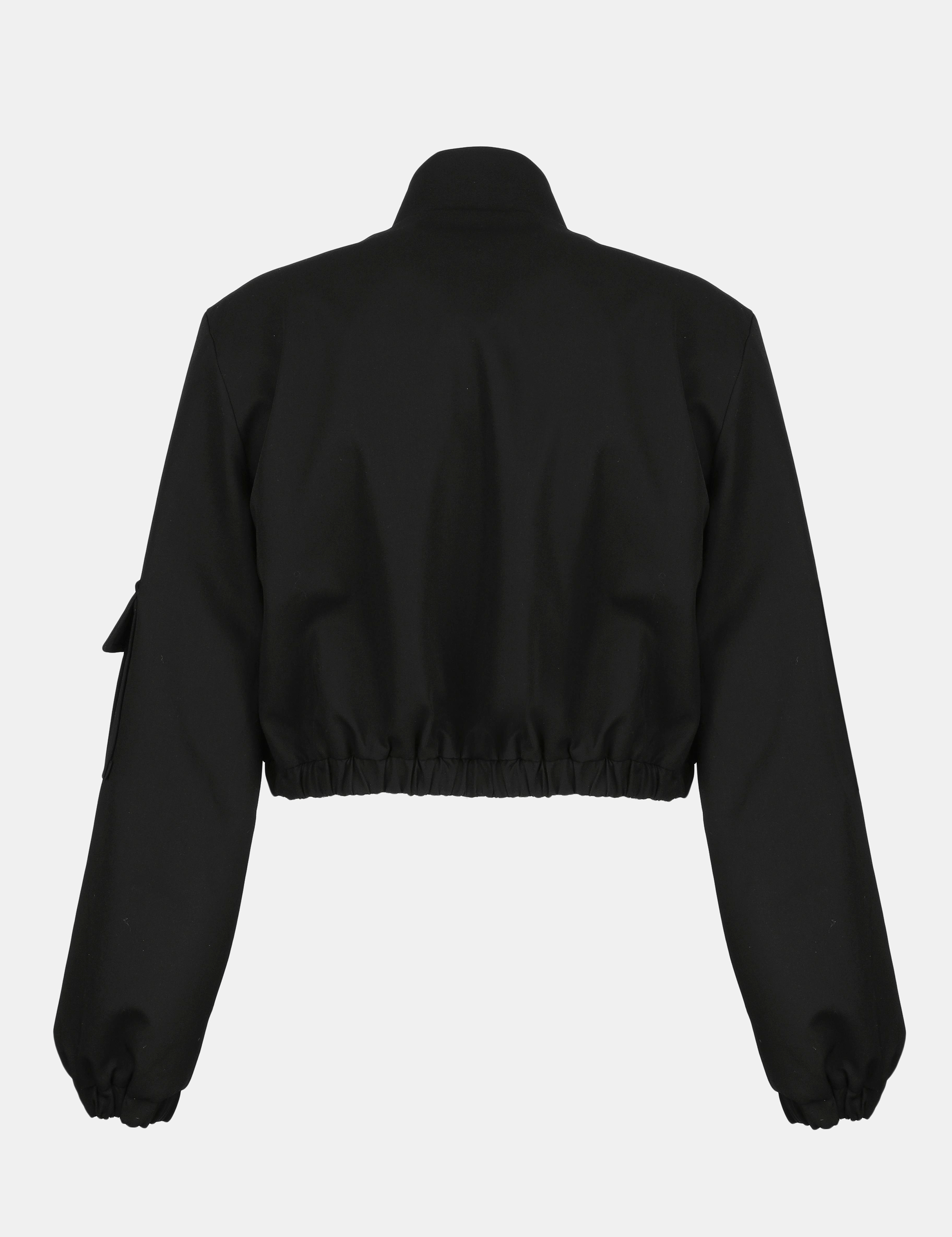 Ambra Black Women's Bomber Jacket