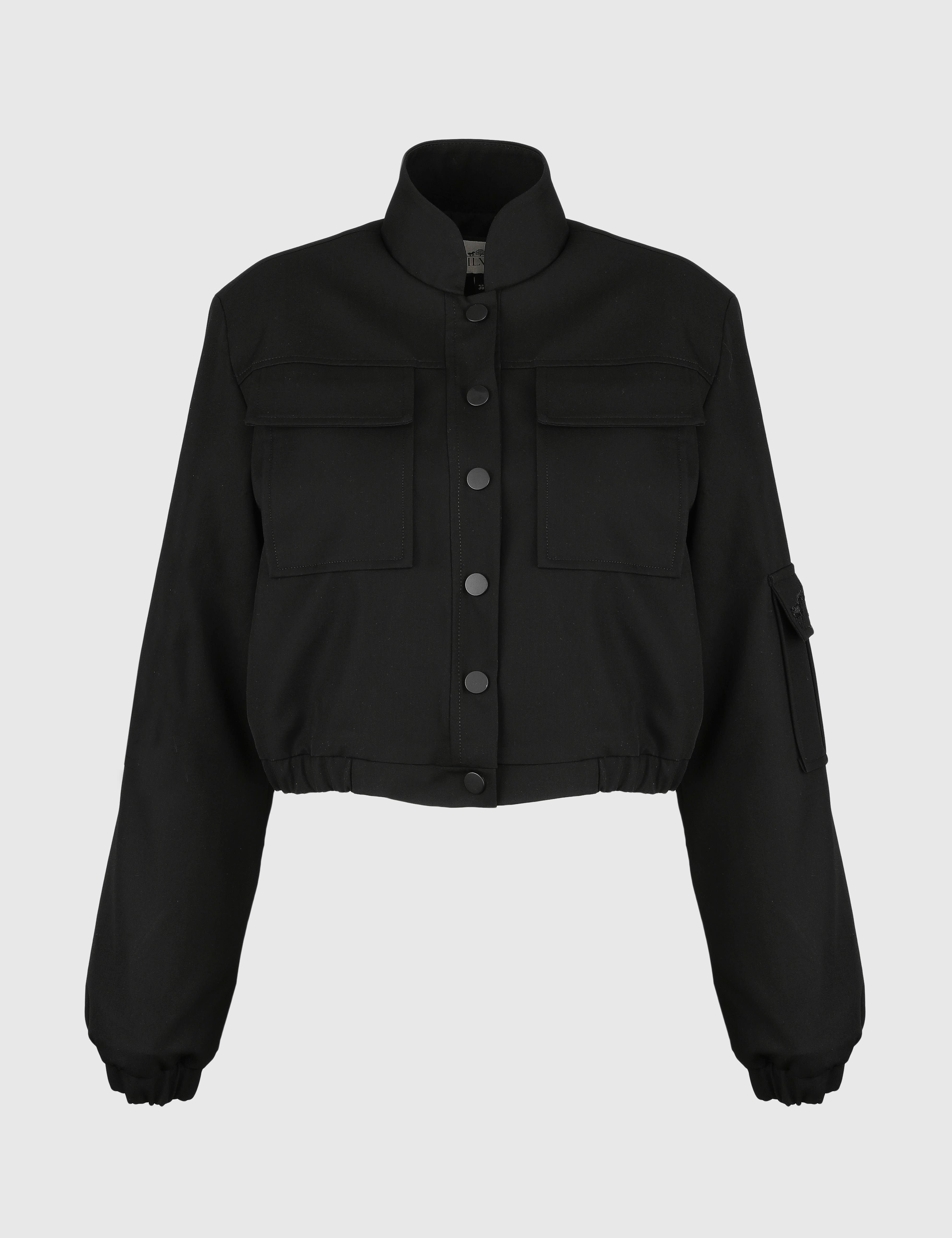 Ambra Black Women's Bomber Jacket