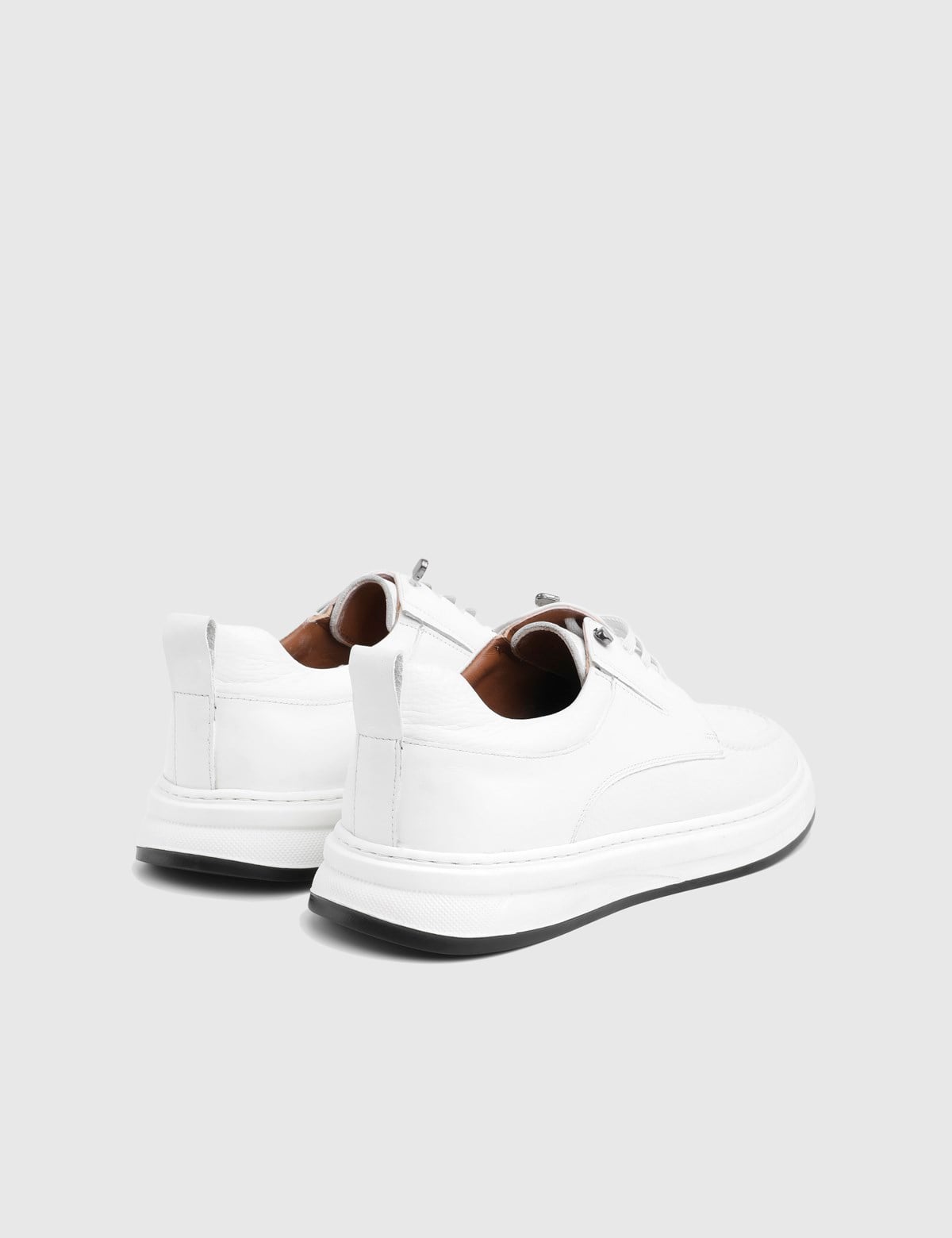 Andress White Floater Leather Men's Oxford