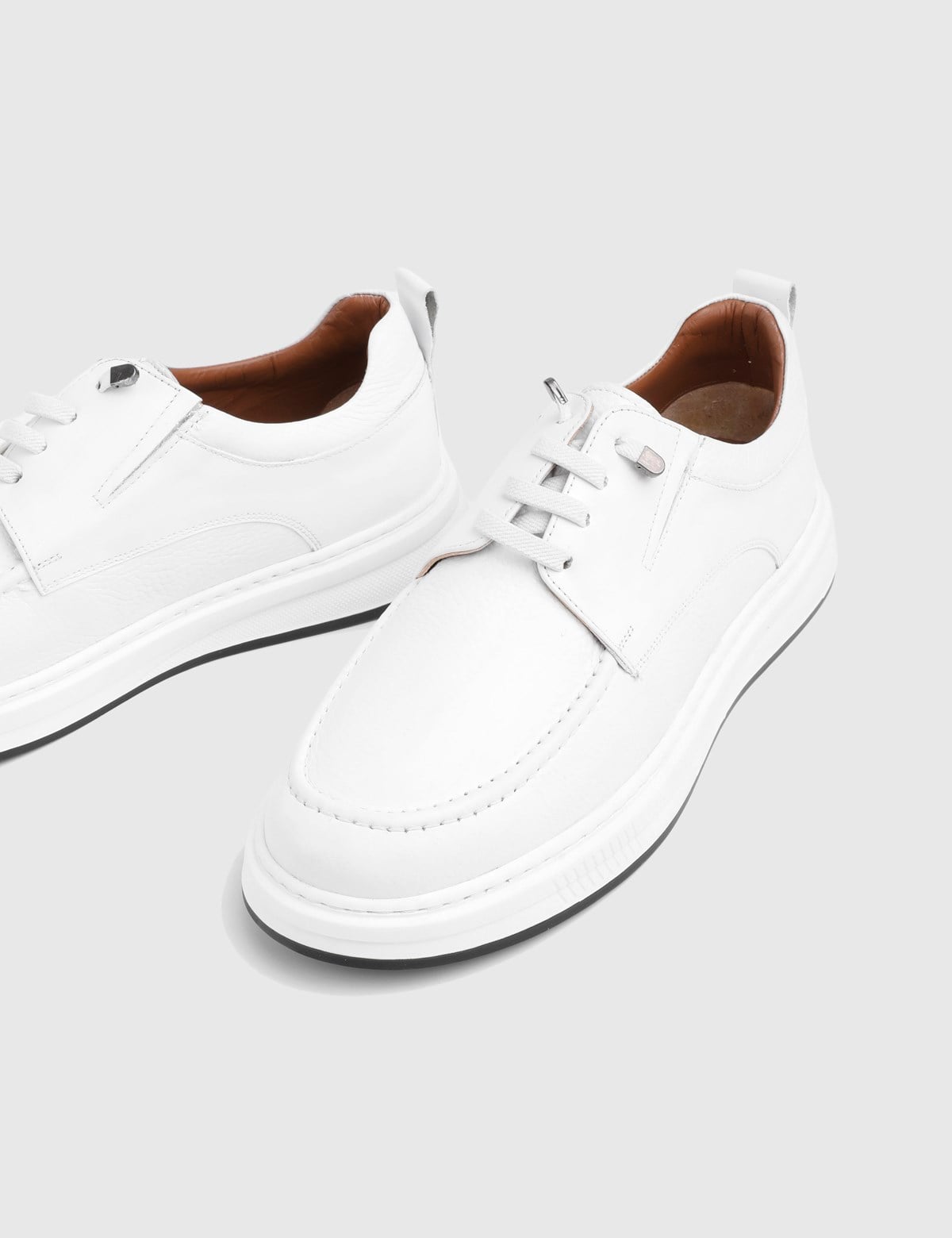 Andress White Floater Leather Men's Oxford