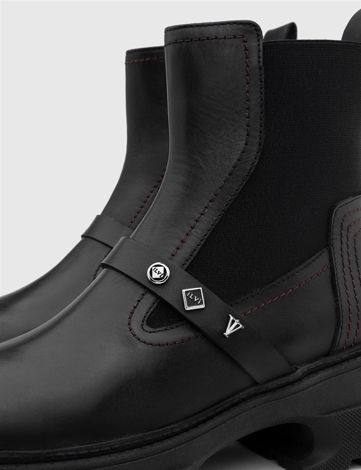 Antje Black Leather Women's Boot