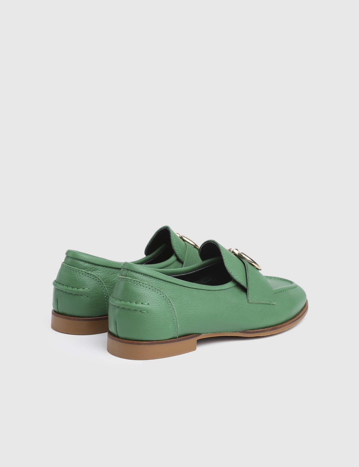 Apex Green Leather Women's Loafer