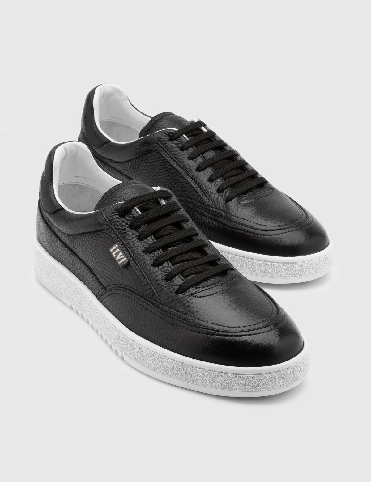 Arlindo Black Leather Men's Sneaker