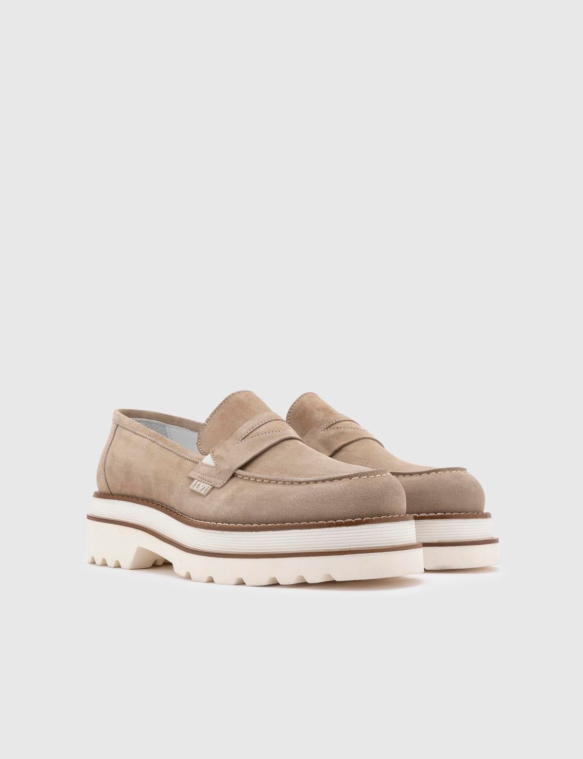 Arve Sand Suede Leather Men's Loafer